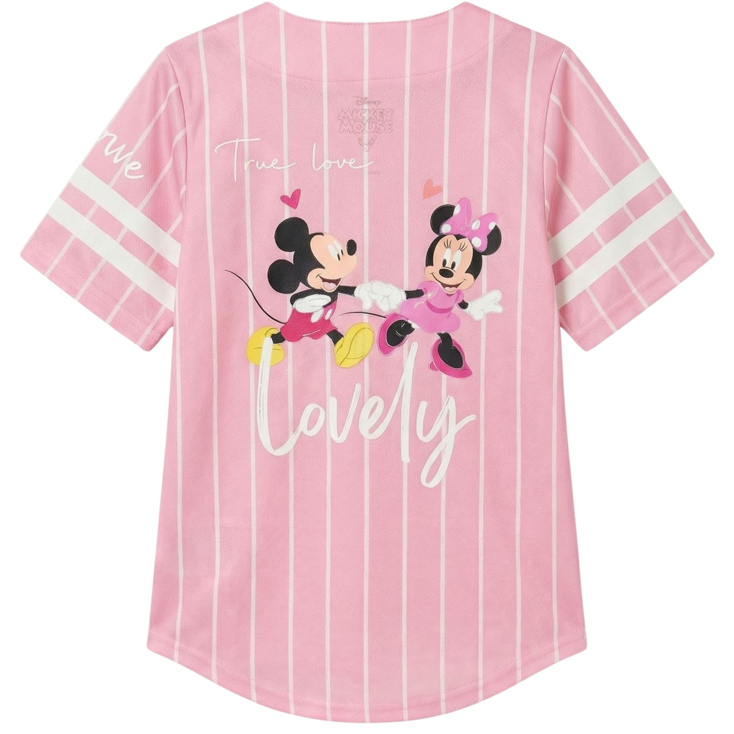 Disney Girls Minnie Mouse Baseball Jersey T-Shirt - Girls Sizes 4-16