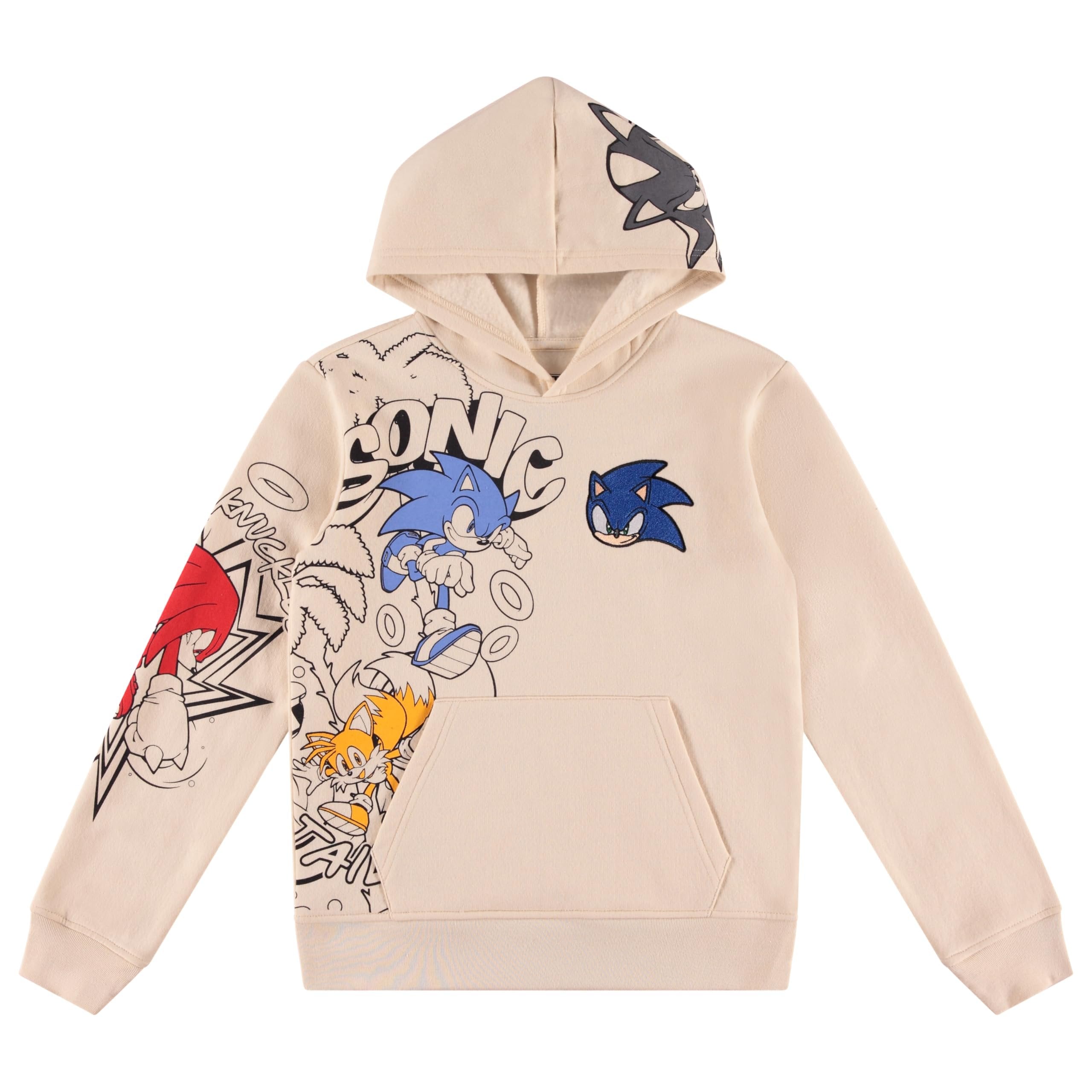 Sonic The Hedgehog Boys Graphic Hoodie and Jogger Pants 2-Piece Outfit Set- Sizes 4-20