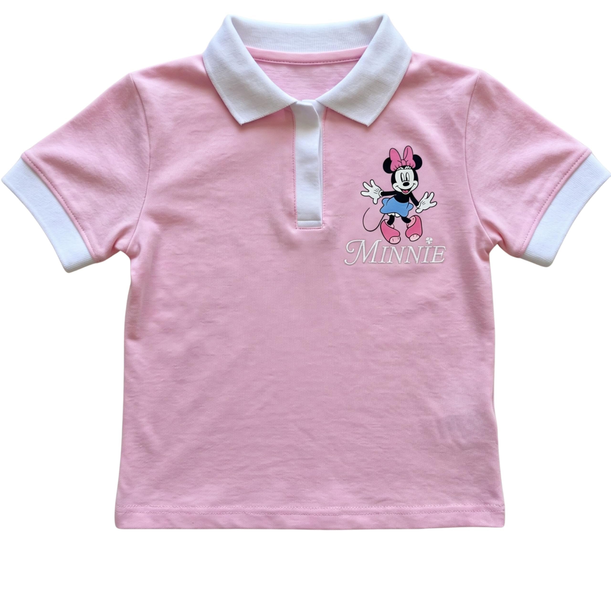 Disney Minnie Mouse Girls Polo Shirt and Skort Set, 2-Piece Outfit, Sizes 4-16
