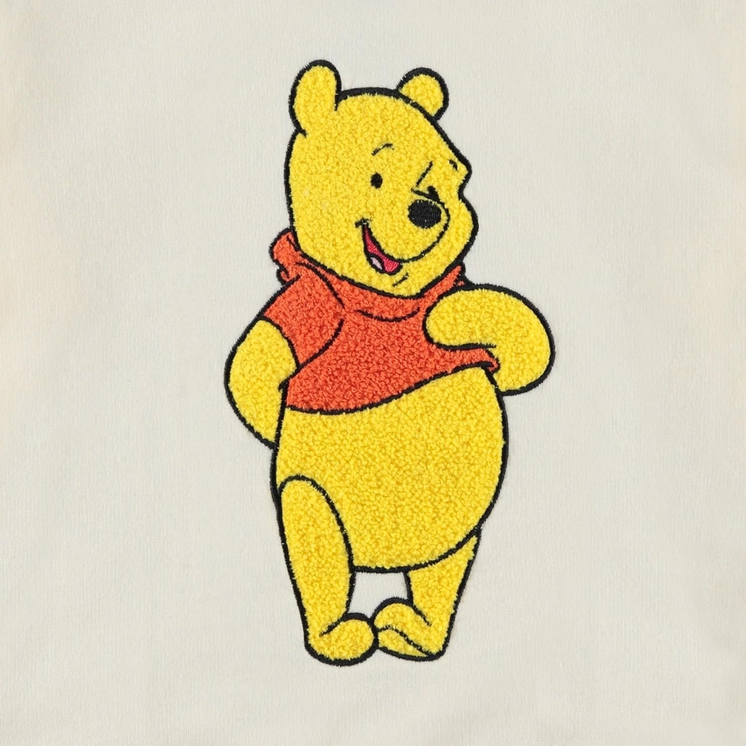 DISNEY Winnie the Pooh Girls Pullover Sweatshirt with Chenille Patch - Big Girls Sizes 7-16