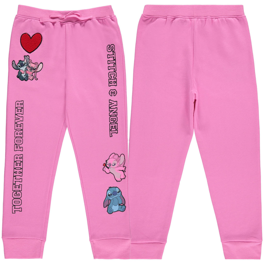 Disney Girls Lilo and Stitch Jogger Sweatpants with Minnie Mouse & Disney Princesses, Little and Big Girls Sizes 4-16