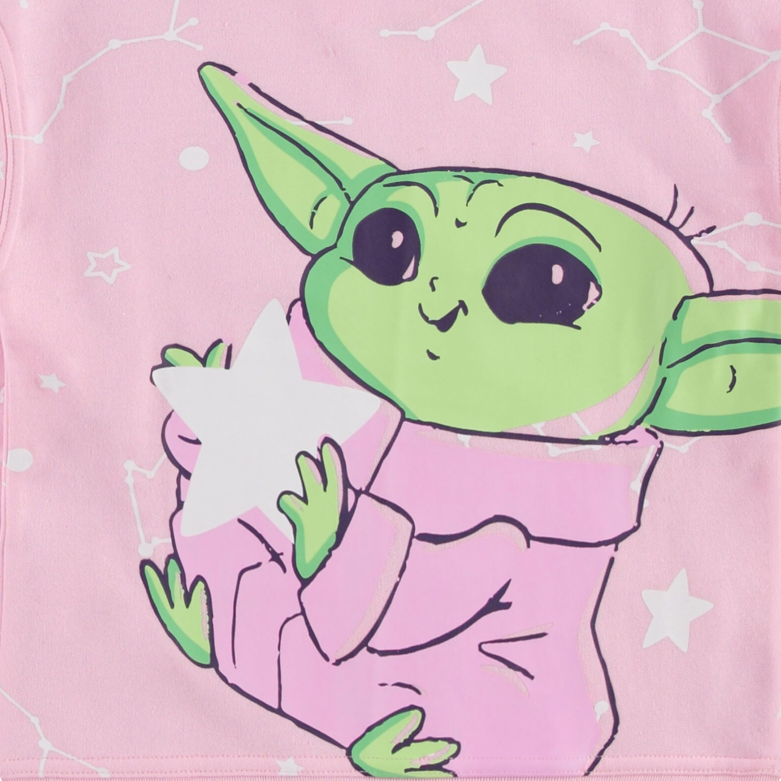 STAR WARS Girls Baby Yoda Clothing Set - Baby Yoda Sweatshirt Hoodie and Jogger - 2-Piece Outfit Set - Sizes 4-16