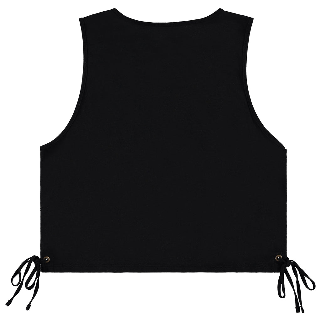 Disney Junior Girls Lilo and Stitch Crop Top Tank T-Shirt with Side Tie- Junior Girls Sizes XS-3XL