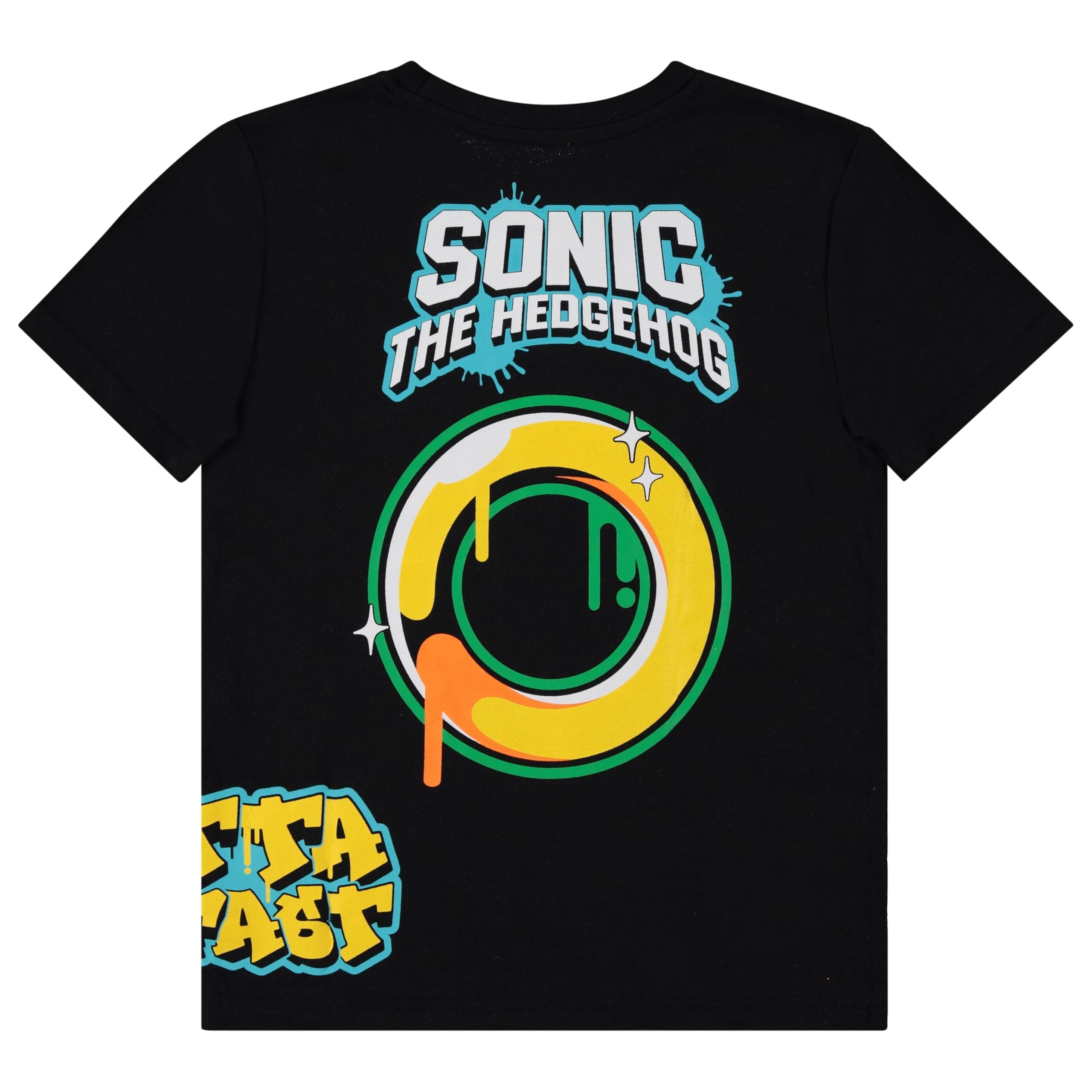 Boys Sonic the Hedgehog T-Shirt Sega Graphic Short Sleeve Crewneck Tee Little Big Boys