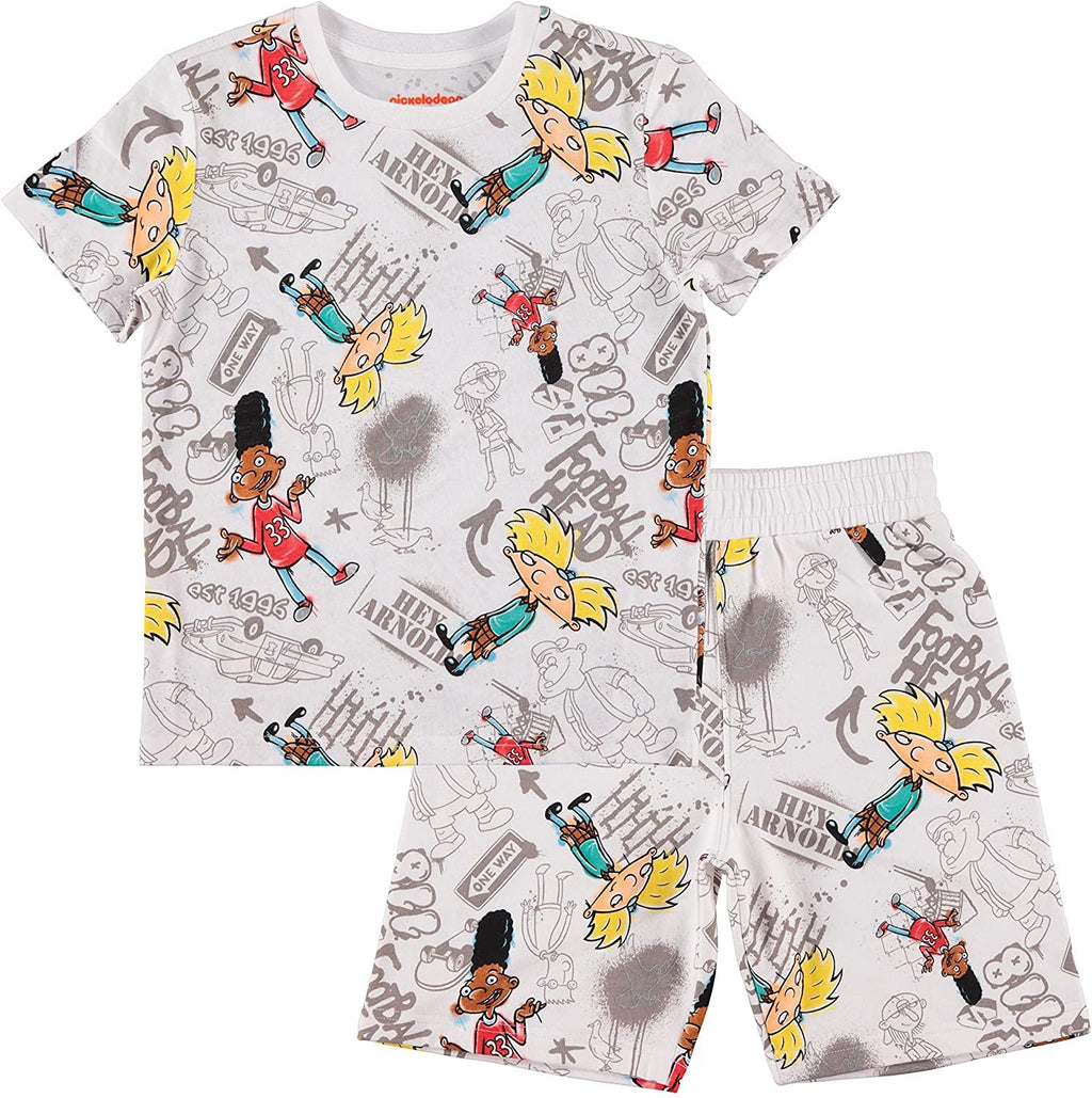 Nickelodeon Rugrats, Hey Arnold, All That Boys Short Sleeve T-Shirt and Shorts Clothing Set