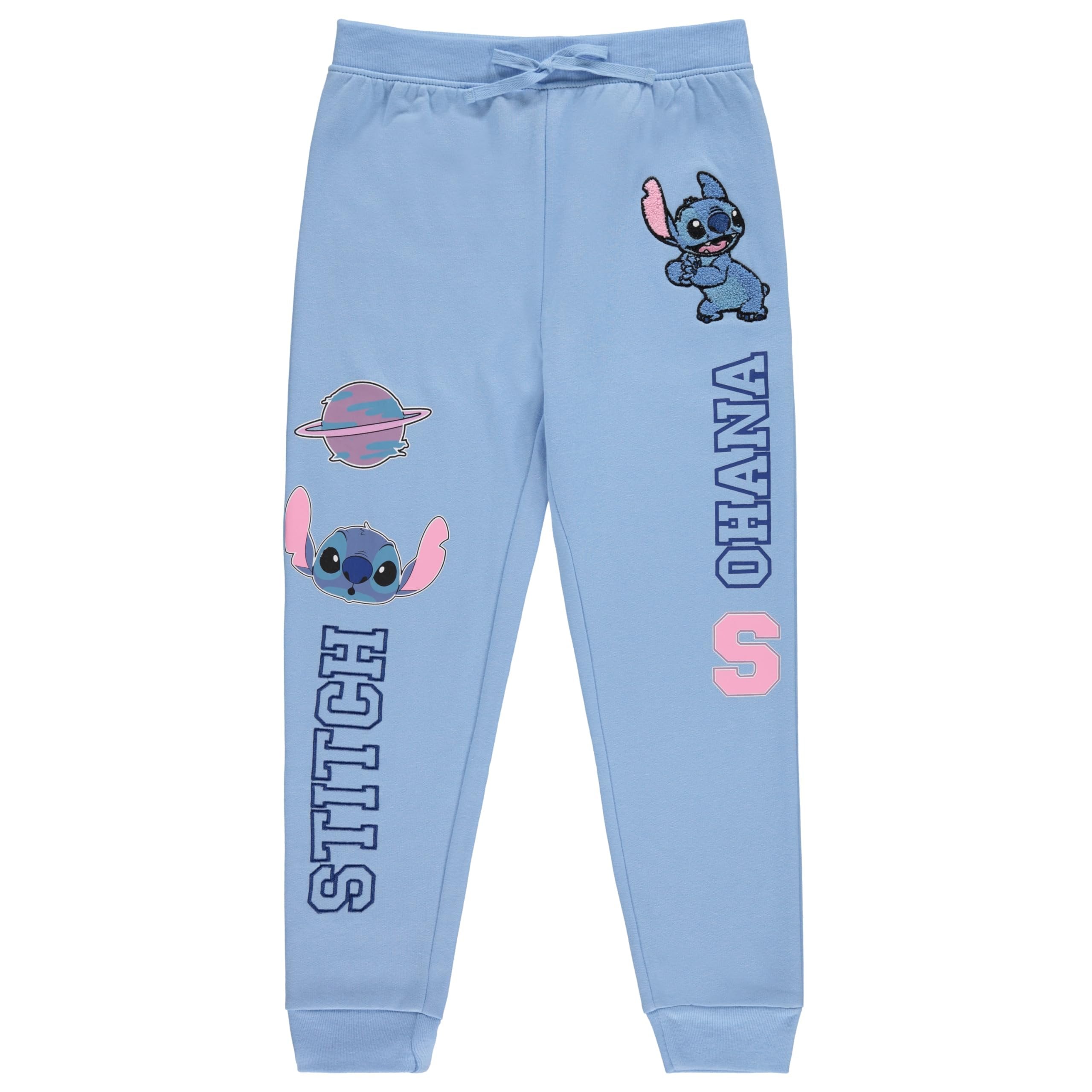 Disney Girls Lilo and Stitch Jogger Sweatpants with Minnie Mouse & Disney Princesses, Little and Big Girls Sizes 4-16