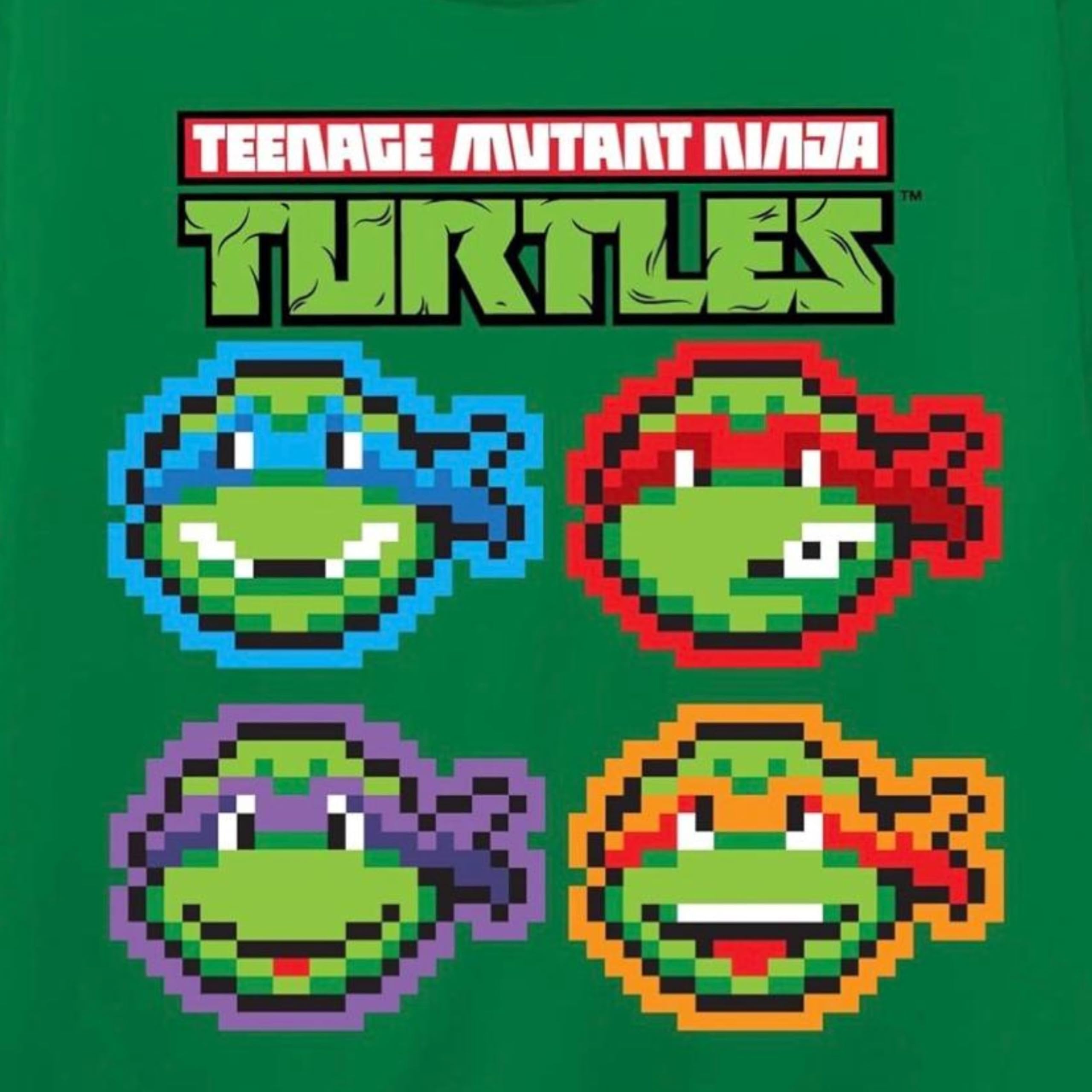 Teenage Mutant Ninja Turtles Toddler Boys Pixalated Short Sleeve T-Shirt