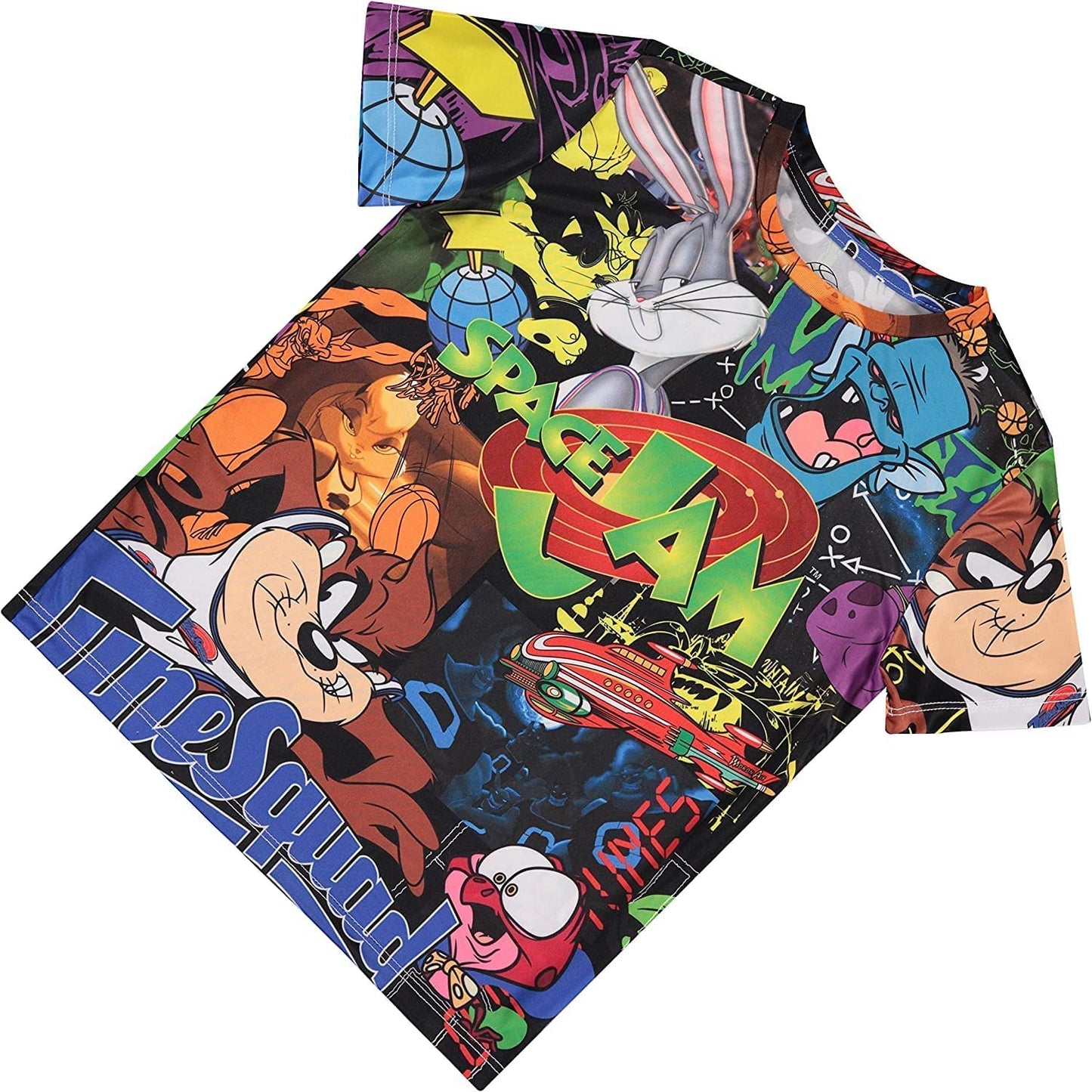 Space Jam A New Legacy Boys Short Sleeve T-Shirt- Looney Tunes Tune Squad Bugs Bunny Group T-Shirt