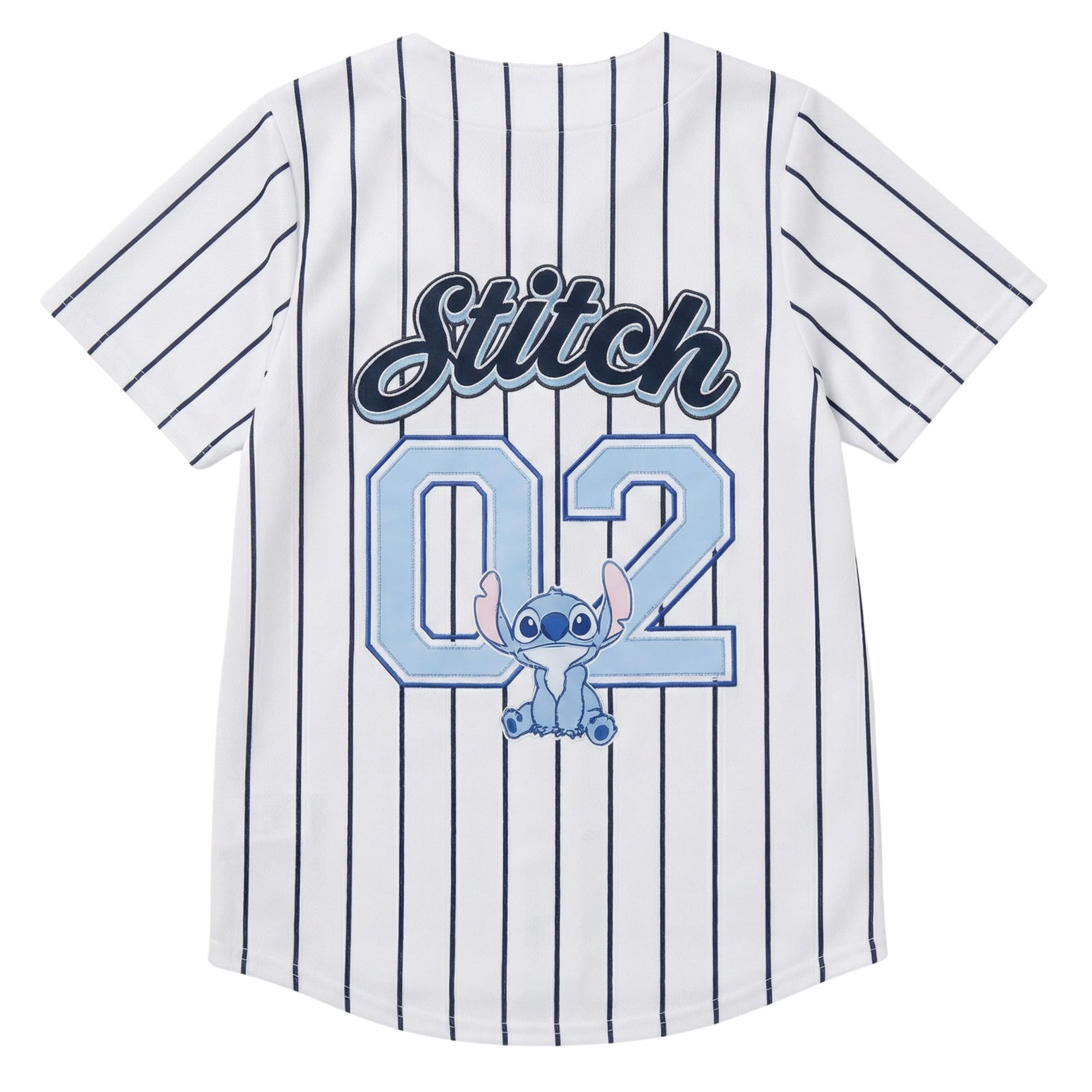 Disney Girls Baseball Jersey T-Shirt with Lilo & Stitch and Mickey Mouse- Girls Sizes 4-16 Hot Pink