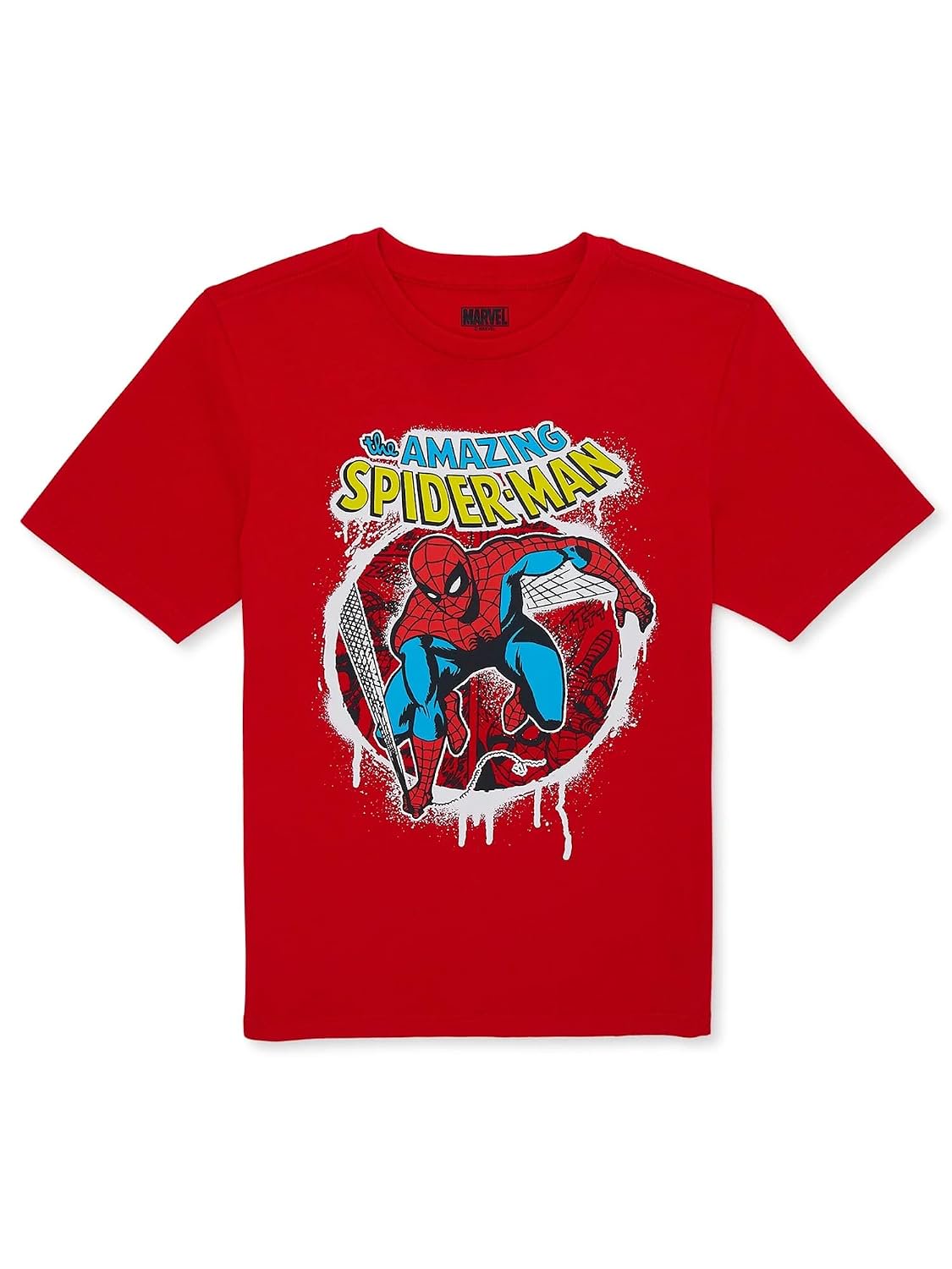 Marvel The Amazing Spider-Man Boys Short Sleeve Graphic T-Shirt, Sizes 4-18