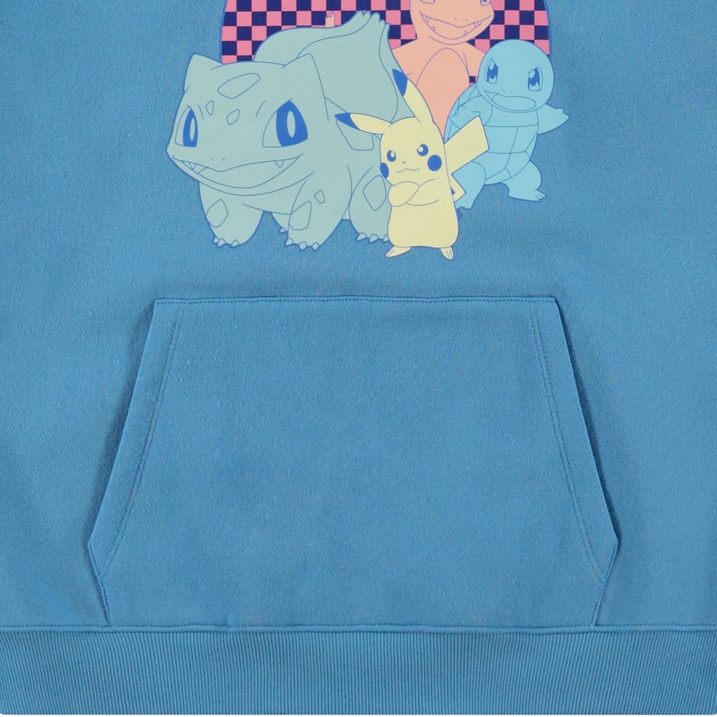 POKEMON Boys Charizard Pikachu Pullover Hoodie for Little and Big Boys Sizes XS-XL Aqua