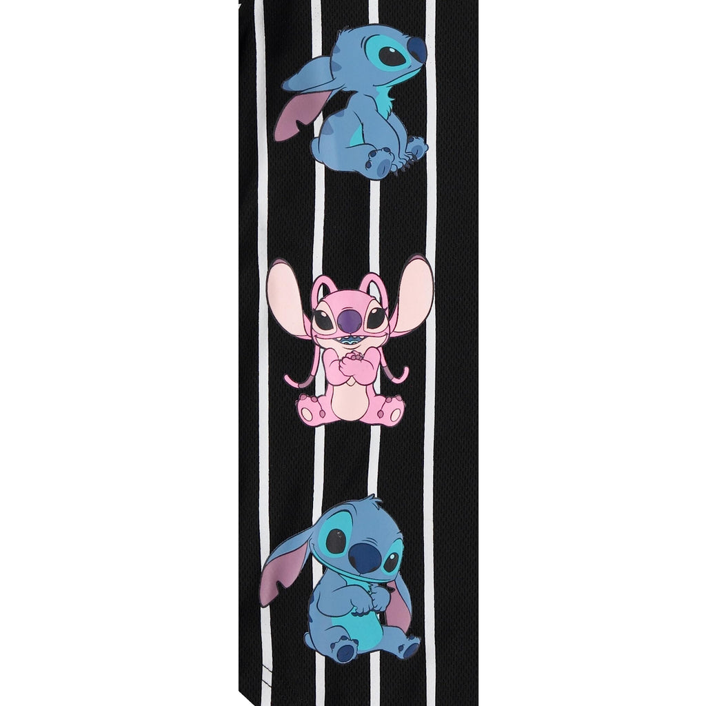 Disney Girls Baseball Jersey T-Shirt with Lilo & Stitch and Mickey Mouse- Girls Sizes 4-16 Hot Pink