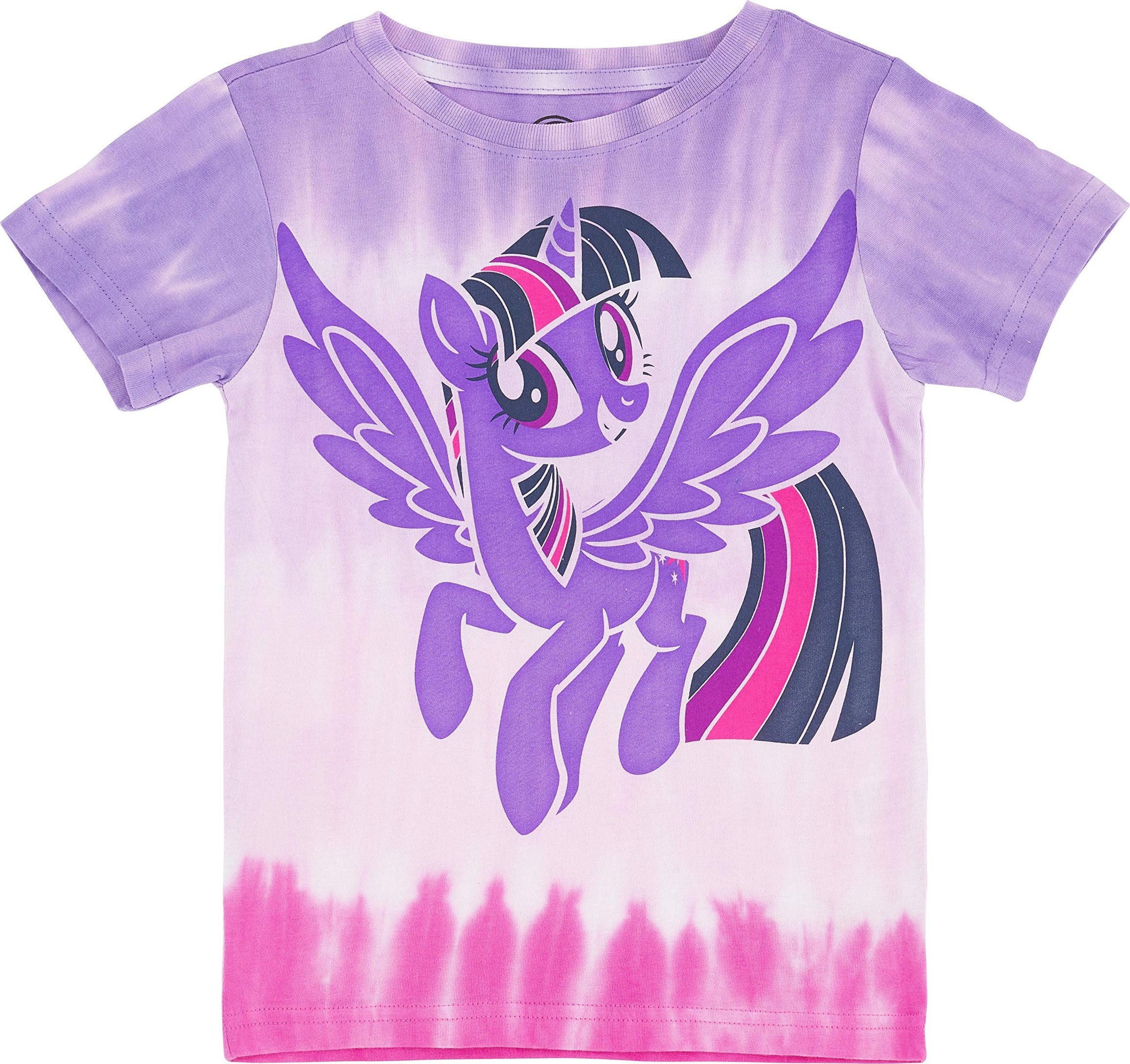 My Little Pony Girls Tie Dye Graphic T-Shirt - Rainbow Dash, Pinkie Pie, Twilight Sparkle, Apple Jack, Sizes 4-6X