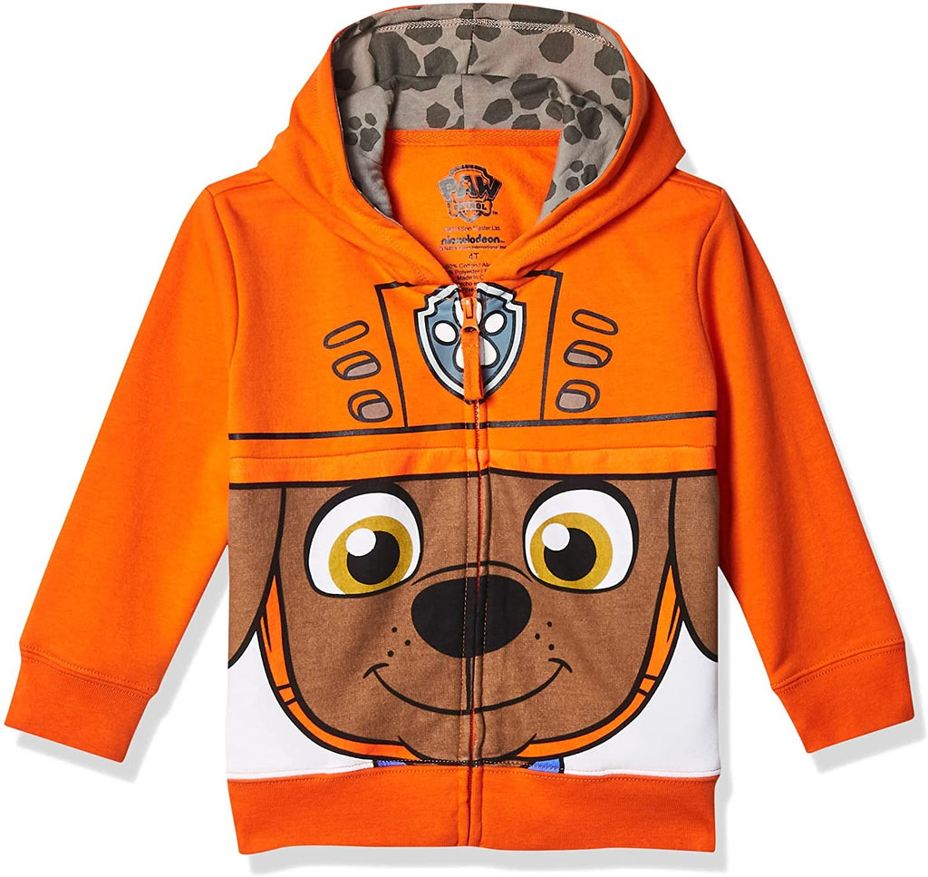 Paw Patrol Boys' Toddler Character Big Face Zip-up Hoodies
