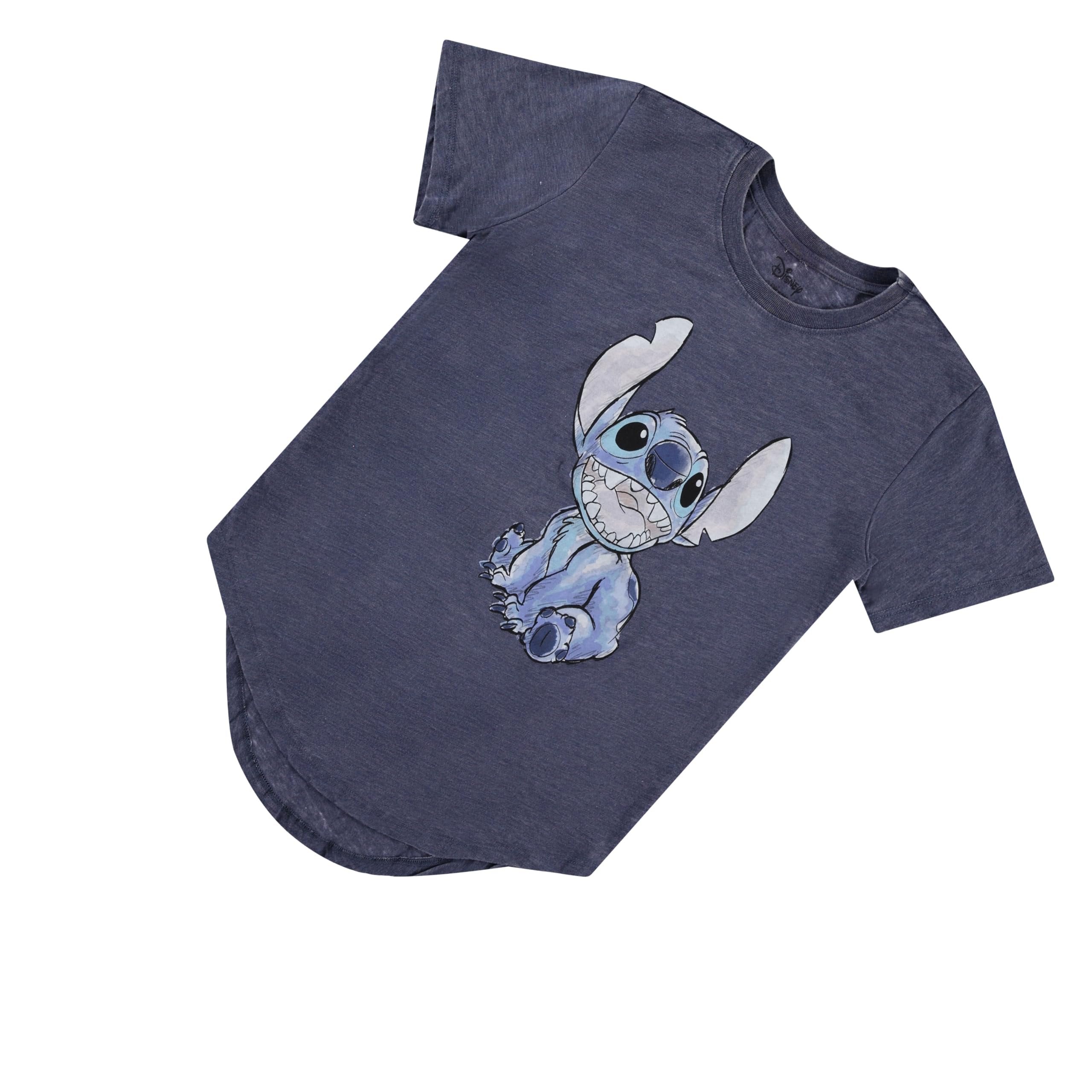 Disney Junior Lilo and Stitch Short Sleeve T-Shirt- Junior Ladies Sizes XS-3XL