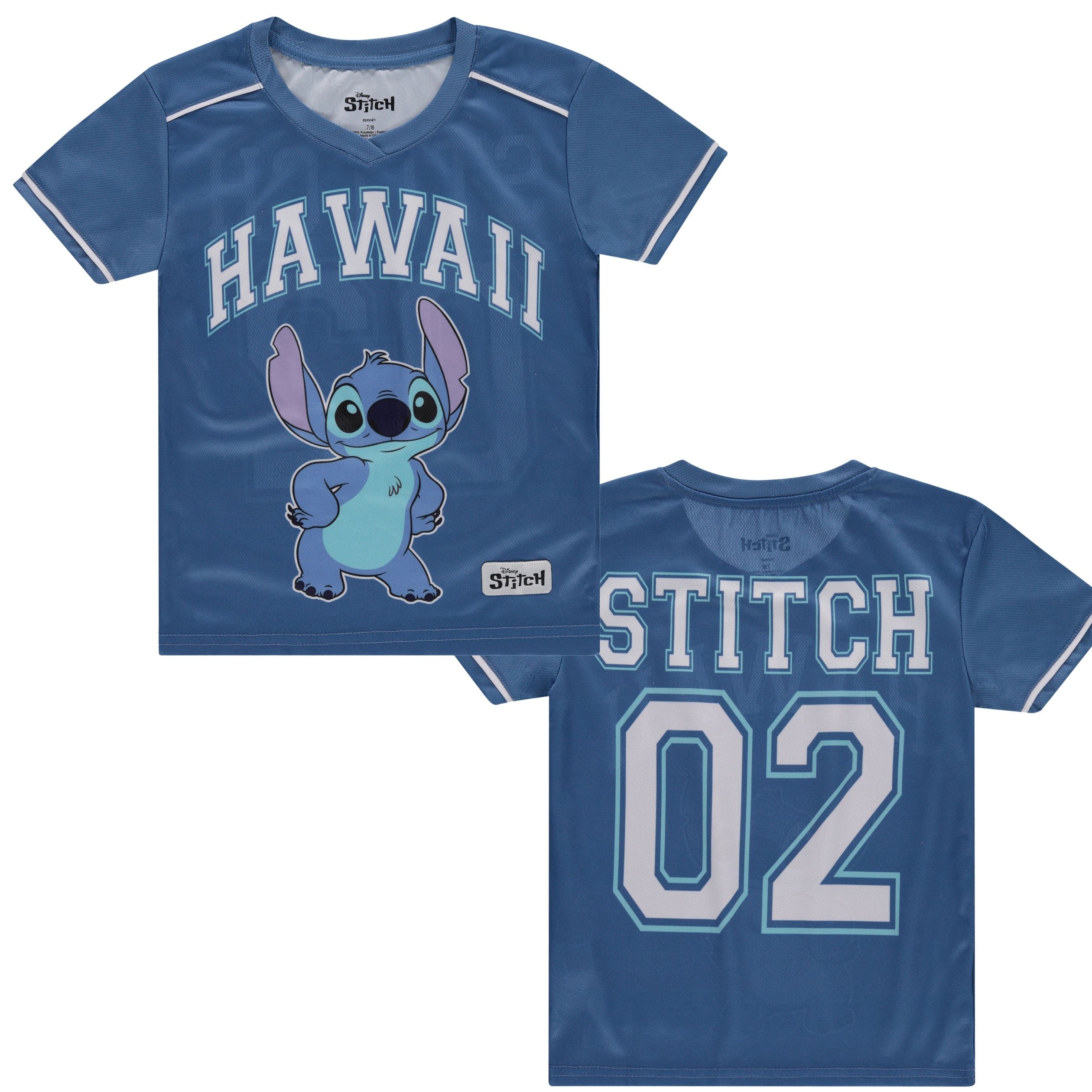 Disney Girls Lilo & Stitch Soccer Jersey T-Shirt - Girls Sizes 4-16