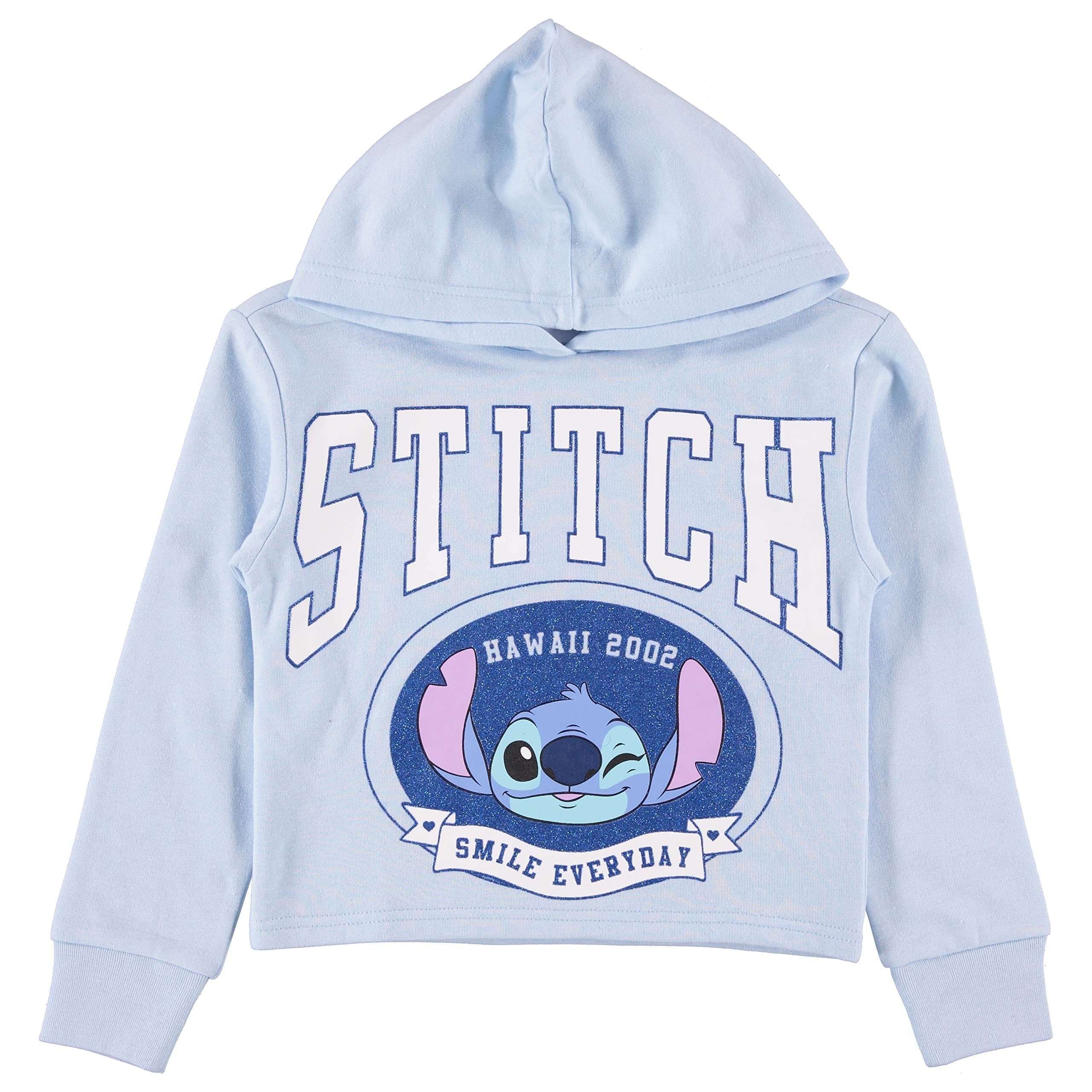 Disney Lilo & Stitch Girls Hoodie - Stitch Skimmer Pull Over Hoodie- Little and Big Girl Sizes 4-16