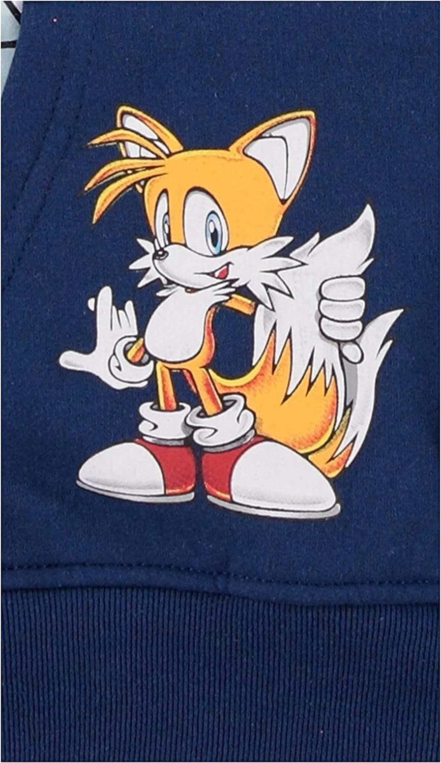 Freeze Boys' Sonic & Tails Hoodie - Navy, Sizes 4-20, Sonic the Hedgehog Pullover