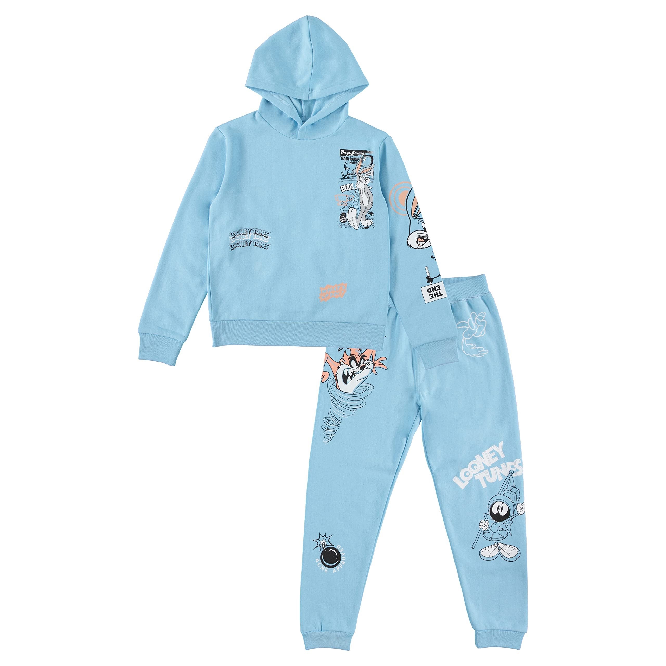 LOONEY TUNES Boys Hoodie and Jogger Pants 2-Piece Outfit Set- Boys Sizes 4-16