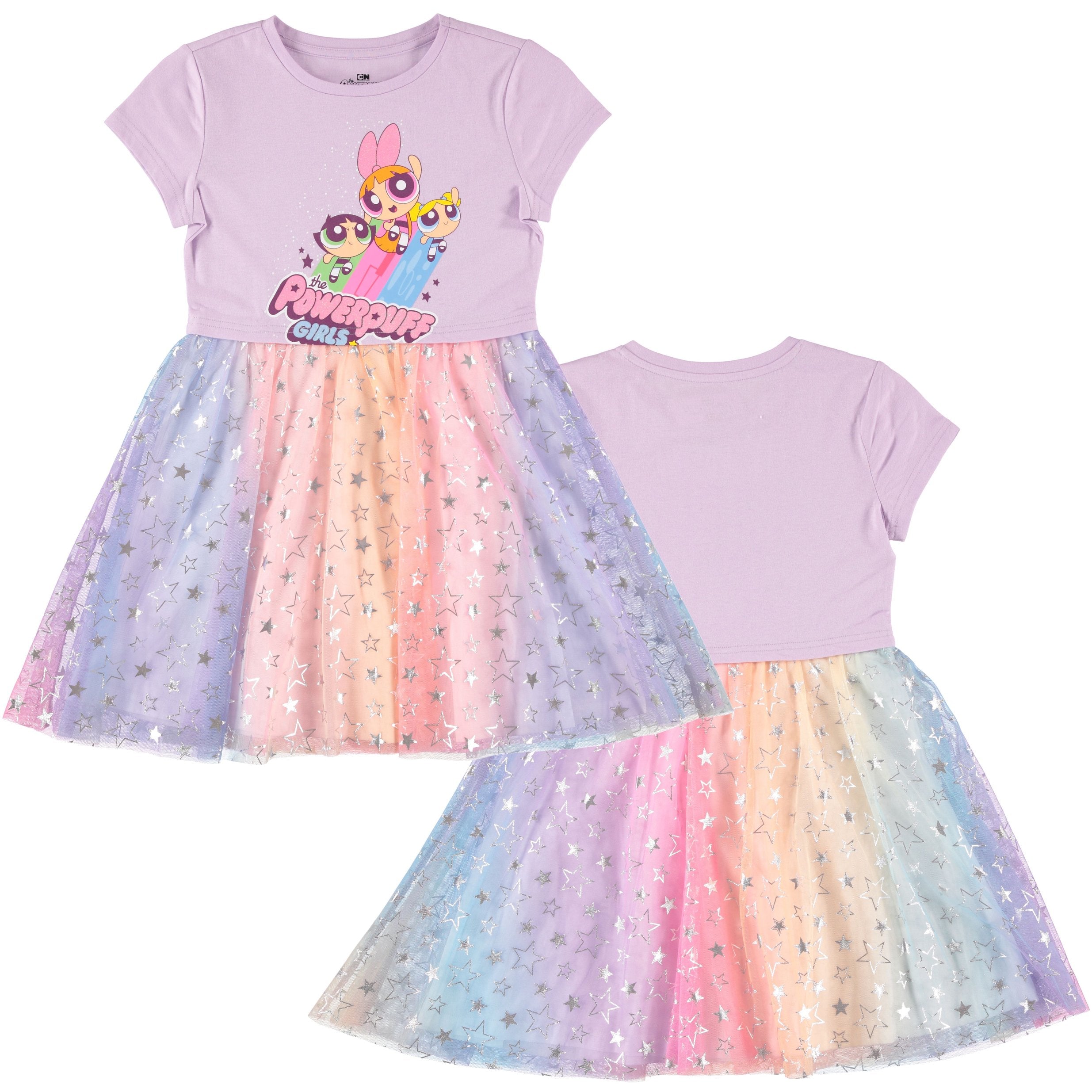 Powerpuff Girls Dress with Tulle Skirt- Powerpuff Tutu Dress - Sizes XS-XL (4-16)