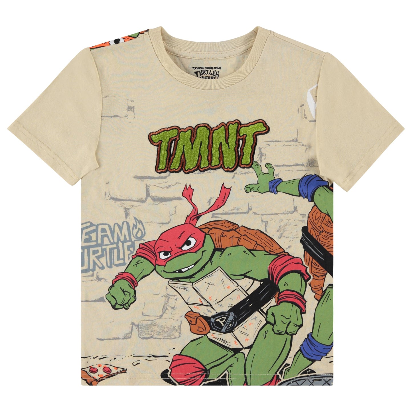 Teenage Mutant Ninja Turtles Boys Short Sleeve T-Shirt - Little and Big Boys 4-20 Sand