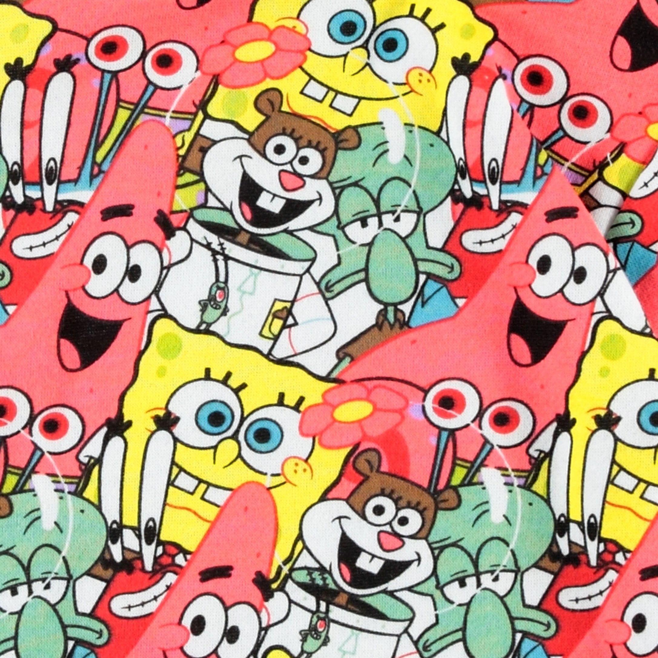 SpongeBob SquarePants Girls All Over Print Hoodie- Raw Edge Skimmer Hoodie Sizes 4-20