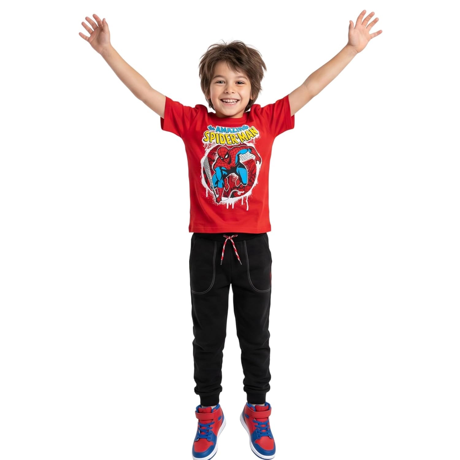 Marvel The Amazing Spider-Man Boys Short Sleeve Graphic T-Shirt, Sizes 4-18