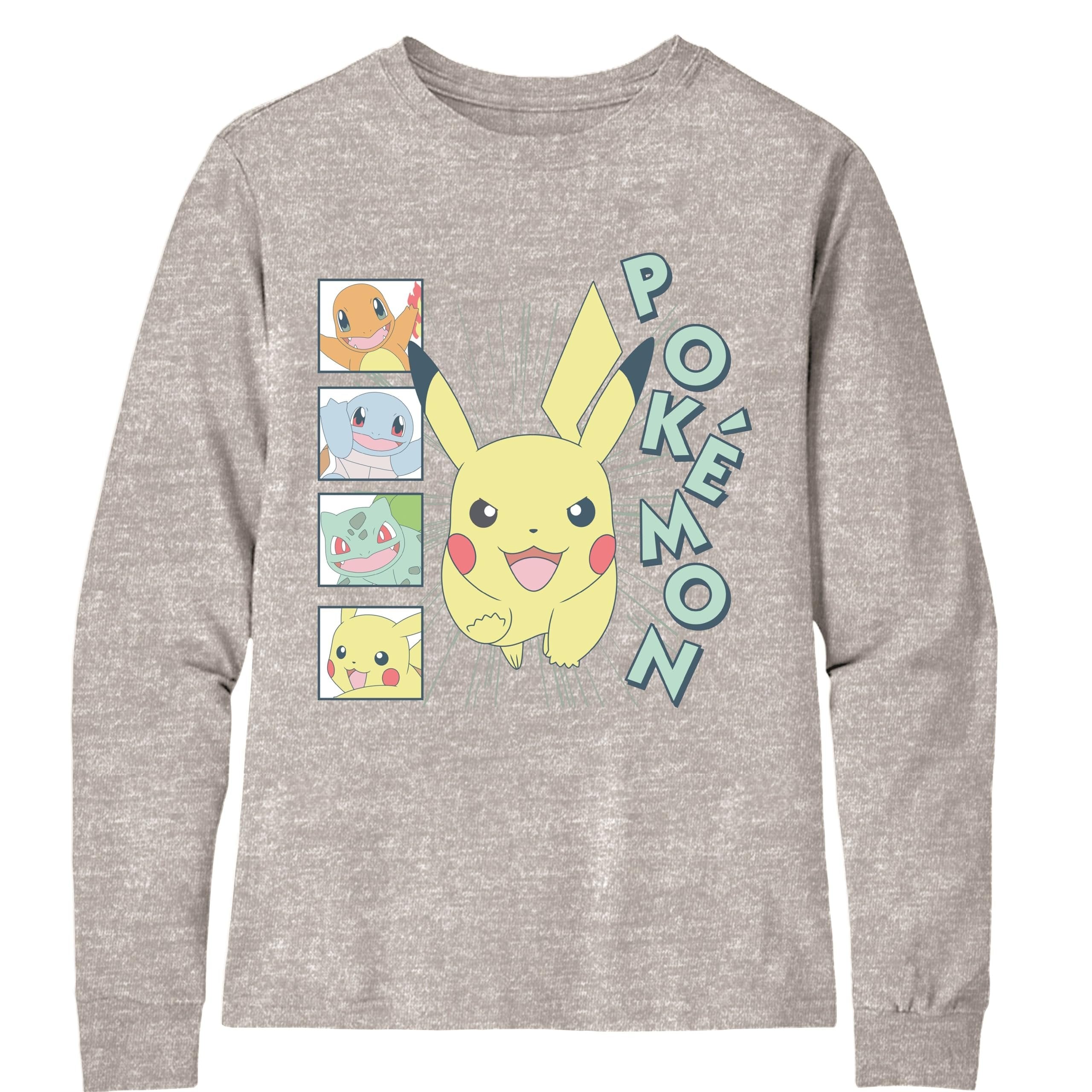 Pokemon Big Boys Charizard Long Sleeve T-Shirt Charizard Team Evolution