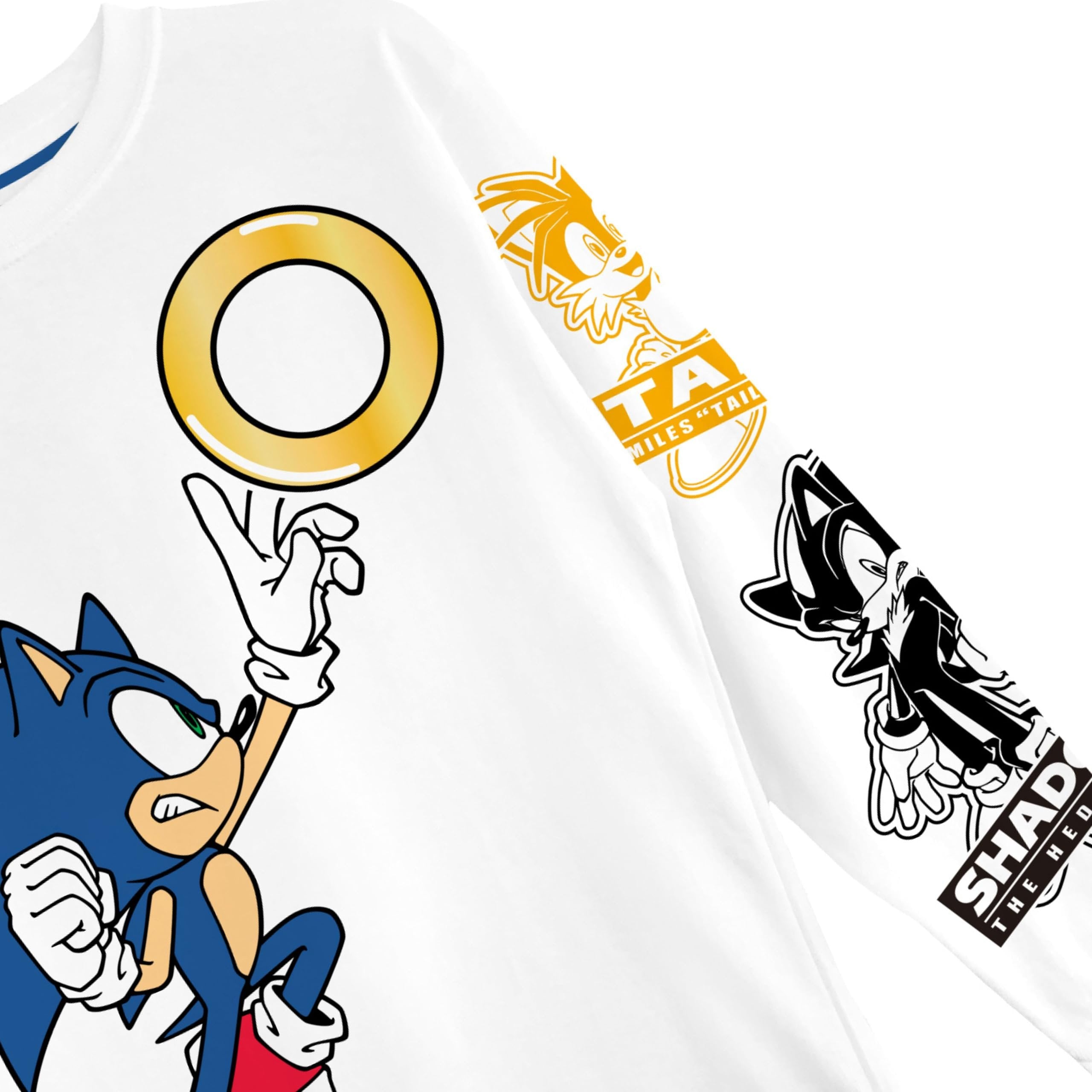 Boys Sonic The Hedgehog Graphic Long Sleeve T-Shirt- Little and Big Boys Sizes 4-20