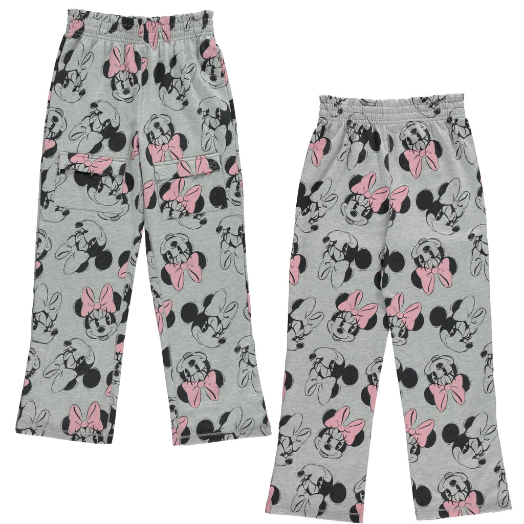 Disney Girls Minnie Mouse Adaptive Cargo Sweatpants, Little and Big Girls Sizes 4-16