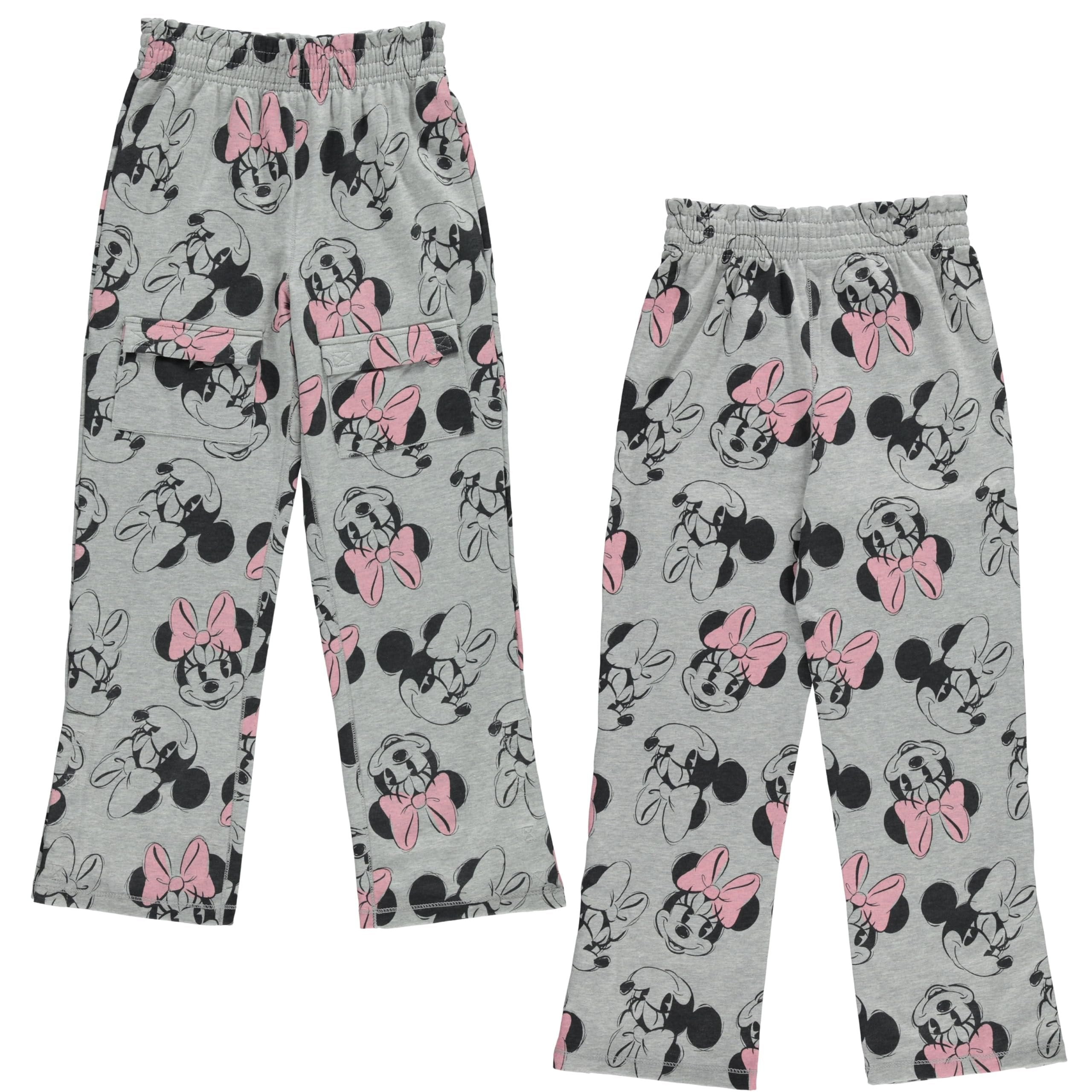 Disney Girls Minnie Mouse Adaptive Cargo Sweatpants, Little and Big Girls Sizes 4-16
