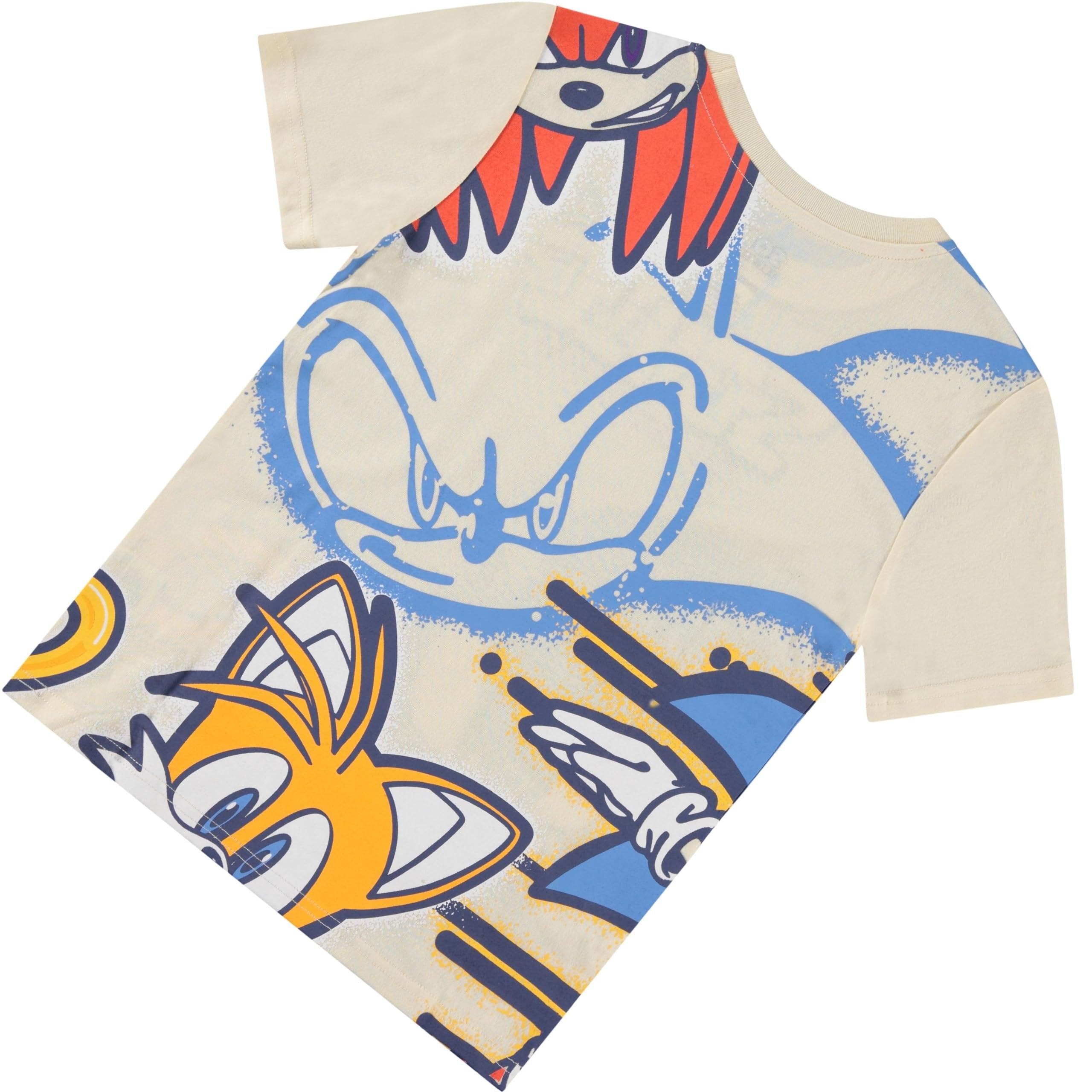 Boys Sonic the Hedgehog T-Shirt Sega Graphic Short Sleeve Crewneck Tee Little Big Boys