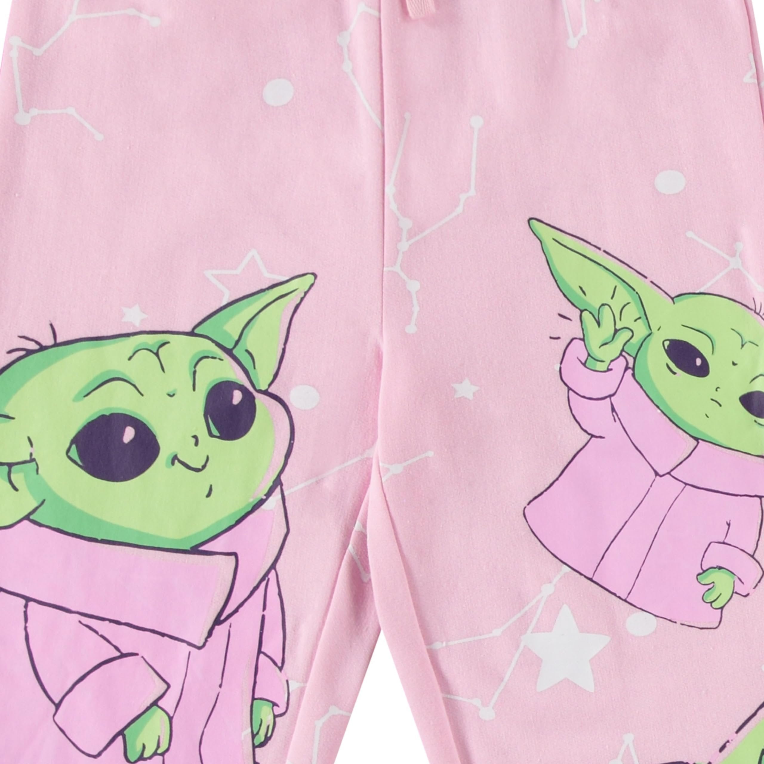 STAR WARS Girls Baby Yoda Clothing Set - Baby Yoda Sweatshirt Hoodie and Jogger - 2-Piece Outfit Set - Sizes 4-16