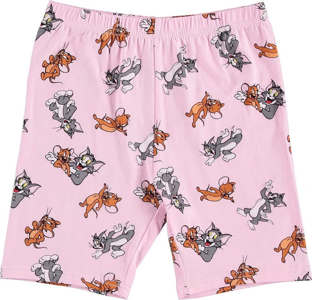 FREEZE Girls Tom and Jerry T-Shirt and Biker Shorts- Sizes 4-16