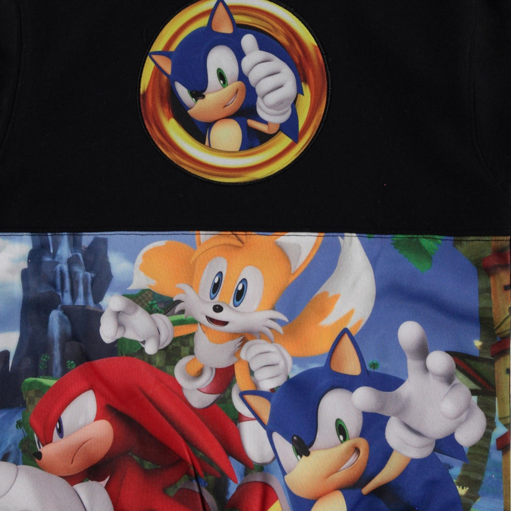 Boys Sonic The Hedgehog Pullover Hoodie- Sonic, Tails, Shadow and Knuckles Sizes 4-7