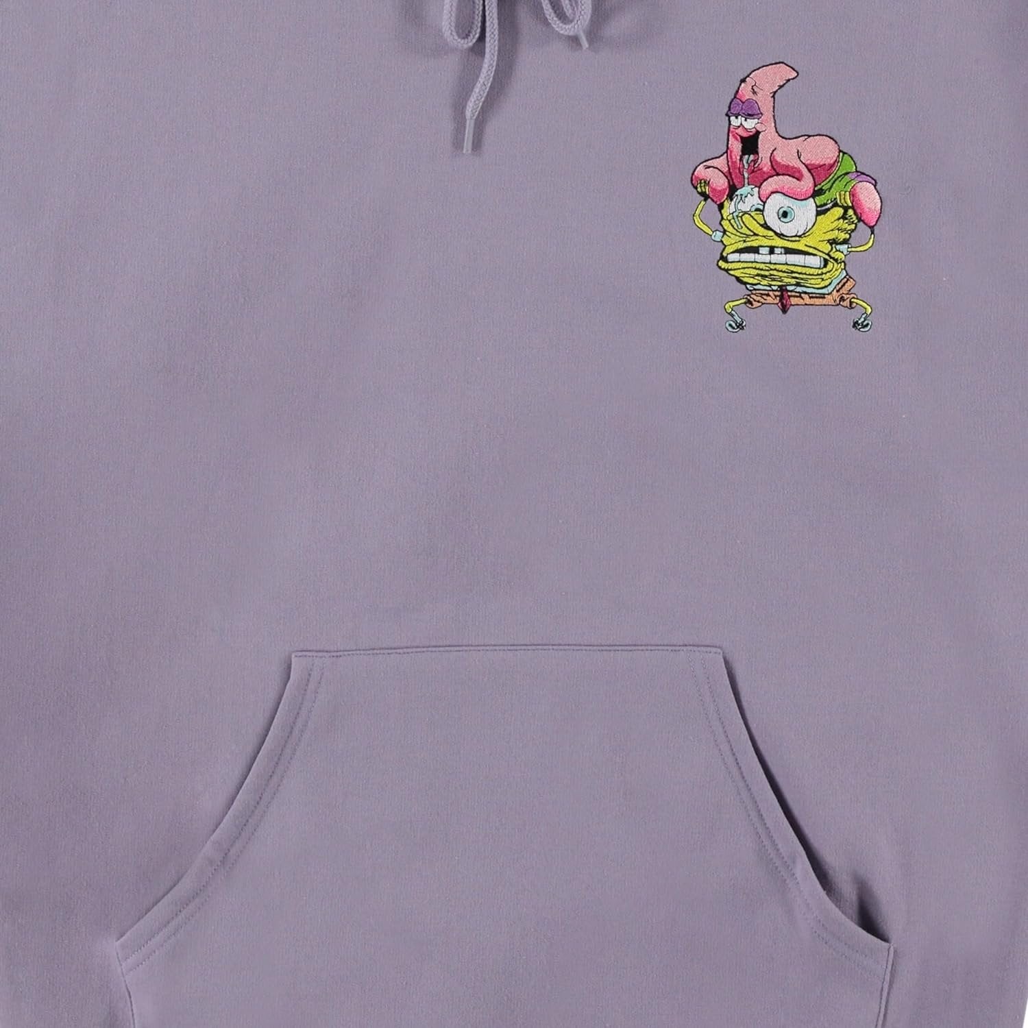 SpongeBob SquarePants Premium Men's Hoodie: Luxurious Embroidery and Puff Ink Logos