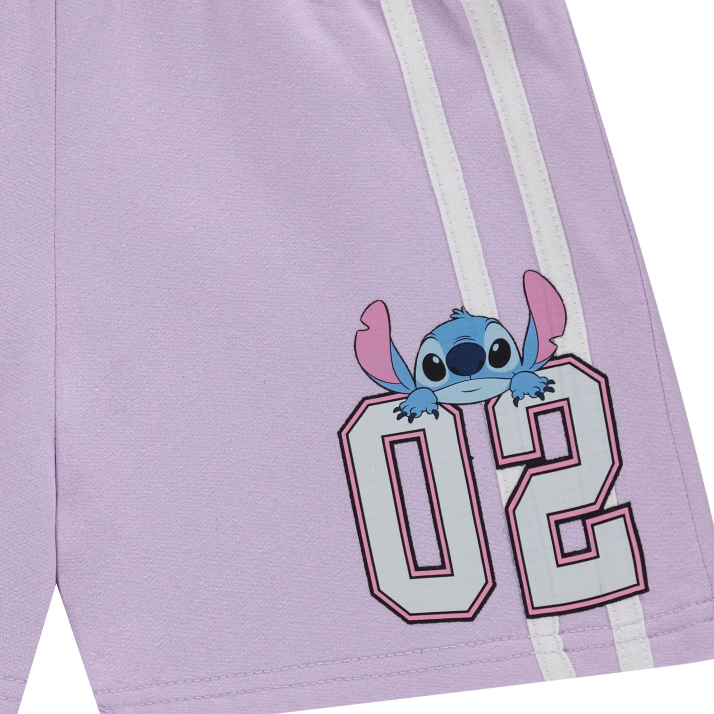 Disney Girls Lilo and Stitch Embroidered Soccer Jersey and Shorts Clothing Set- Little and Big Girls Sizes 4-16