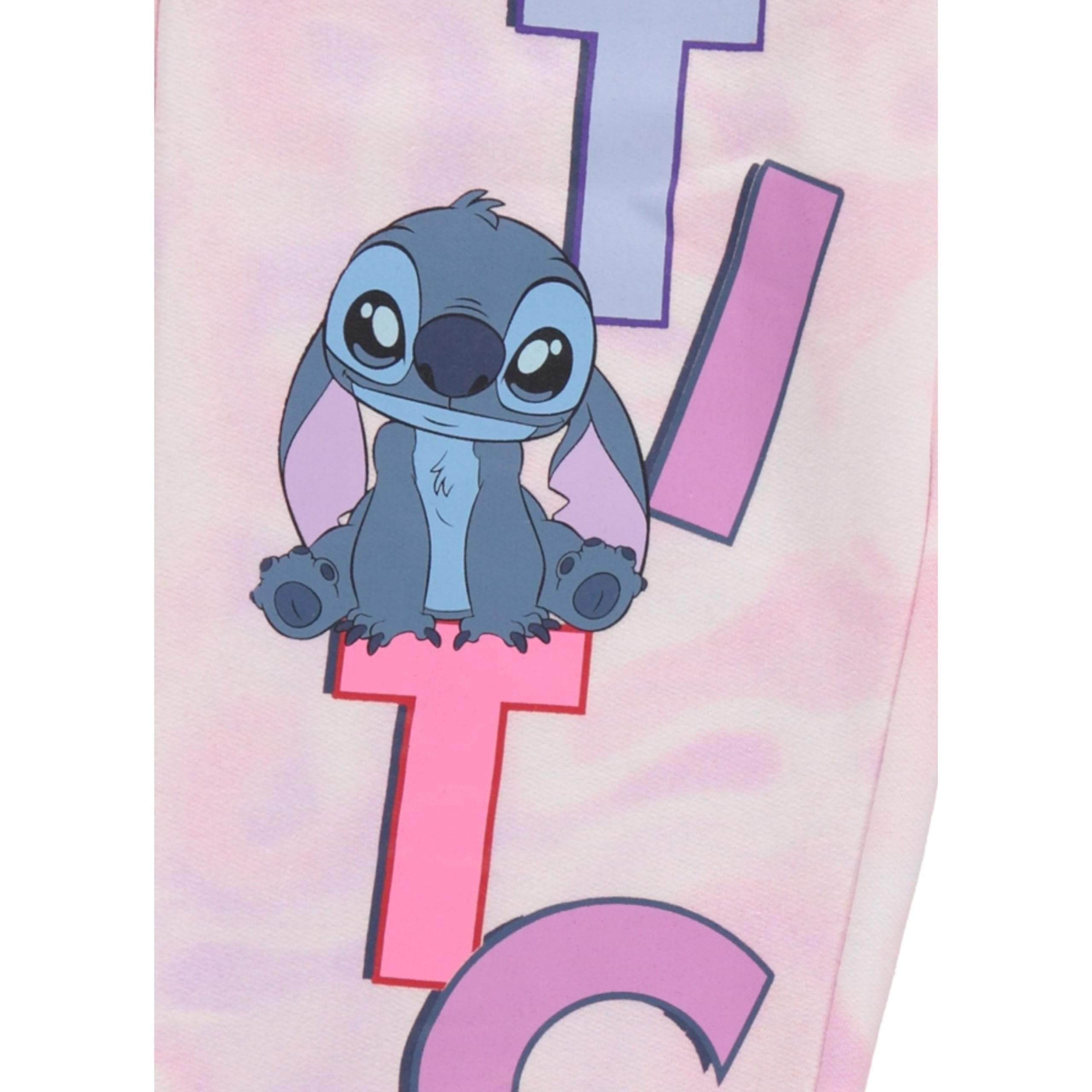 Disney Girls Lilo and Stitch Jogger Sweatpants with Minnie Mouse & Disney Princesses, Little and Big Girls Sizes 4-16