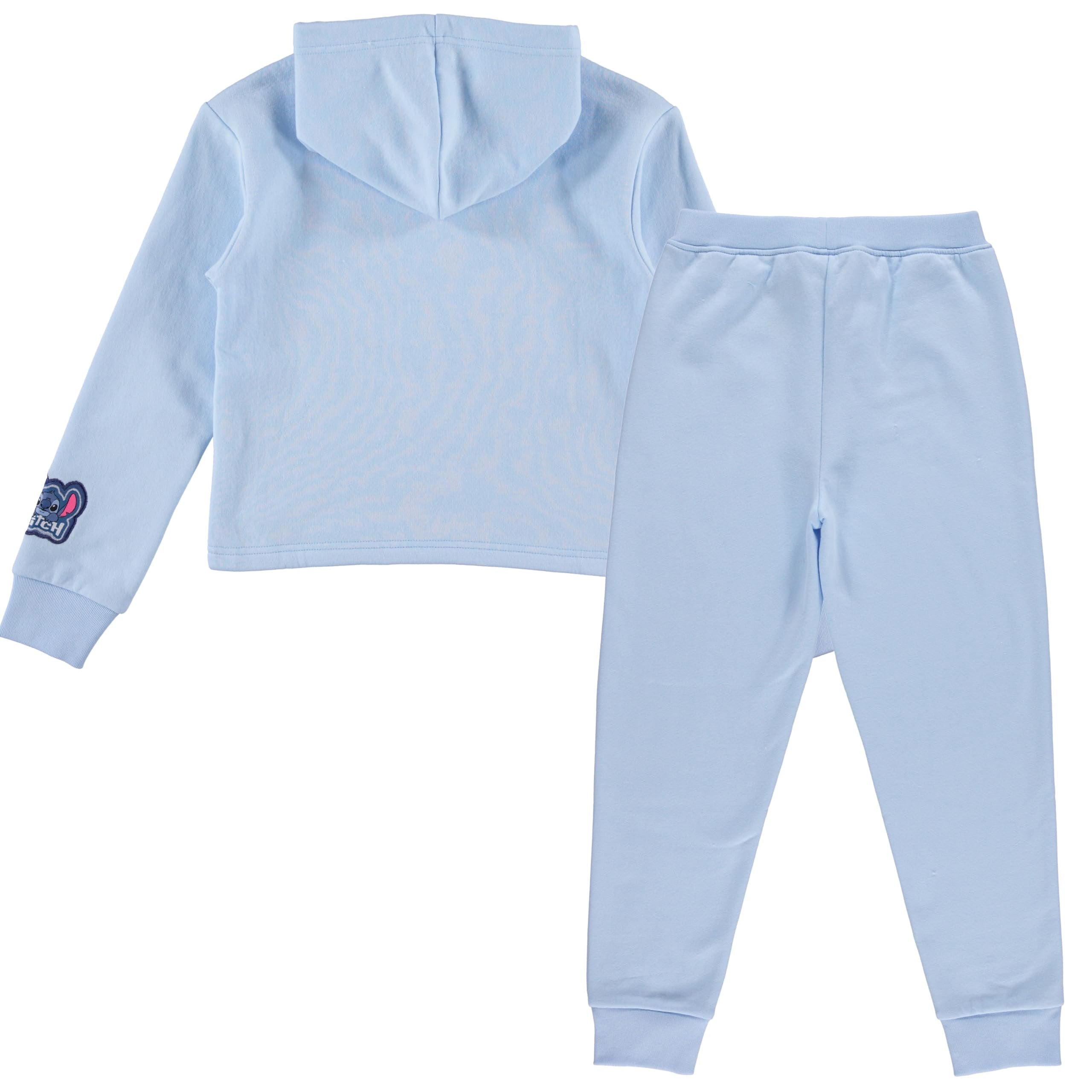 Disney Lilo & Stitch Clothing Set, Sweatshirt Hoodie and Jogger, 2-Piece Outfit Set - Girls Sizes 4-16 Mint