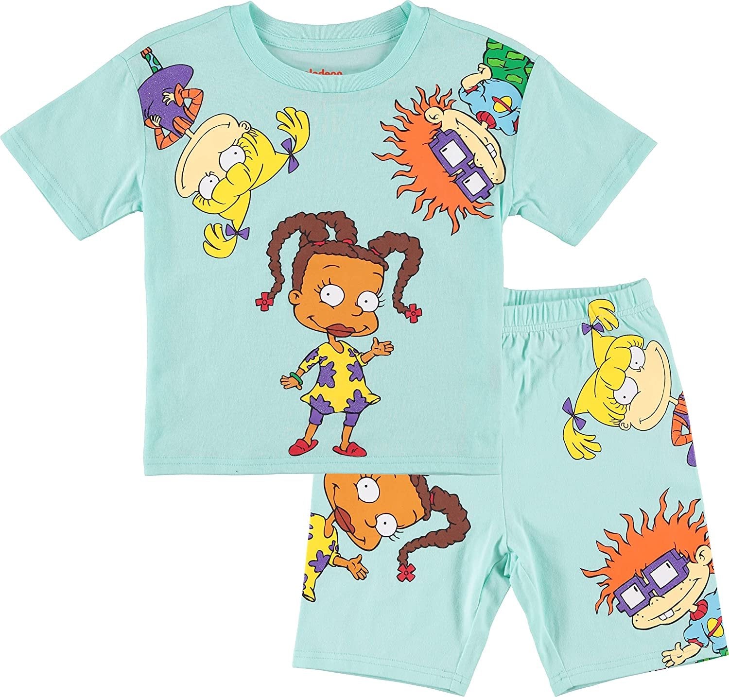 Nickelodeon Rugrats T-Shirt and Biker Shorts- Angelica, Tommy and Suzie T-Shirt Sizes 4-16