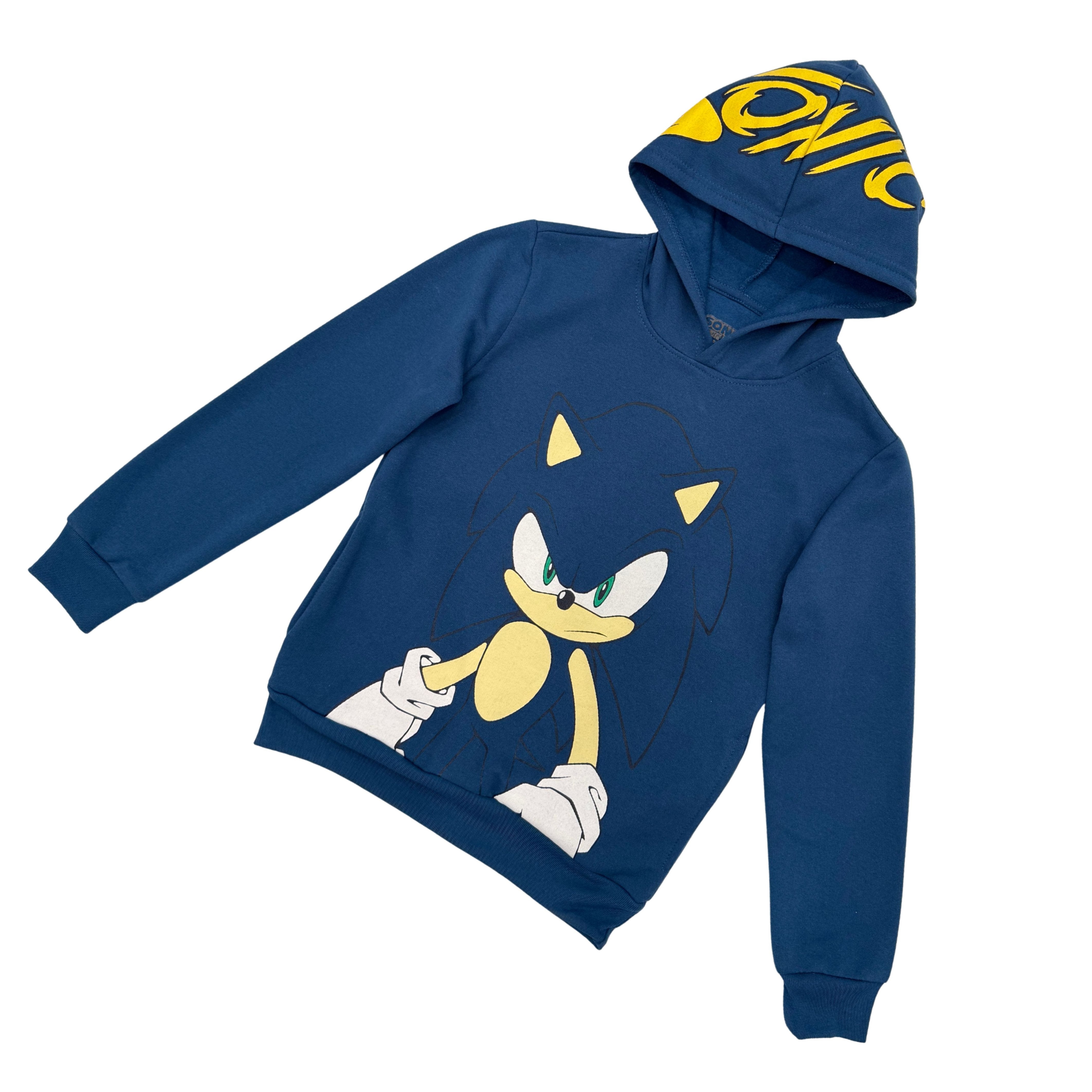 Boys Sonic The Hedgehog Pullover Hoodie- Sonic, Tails, Shadow and Knuckles Sizes 4-7