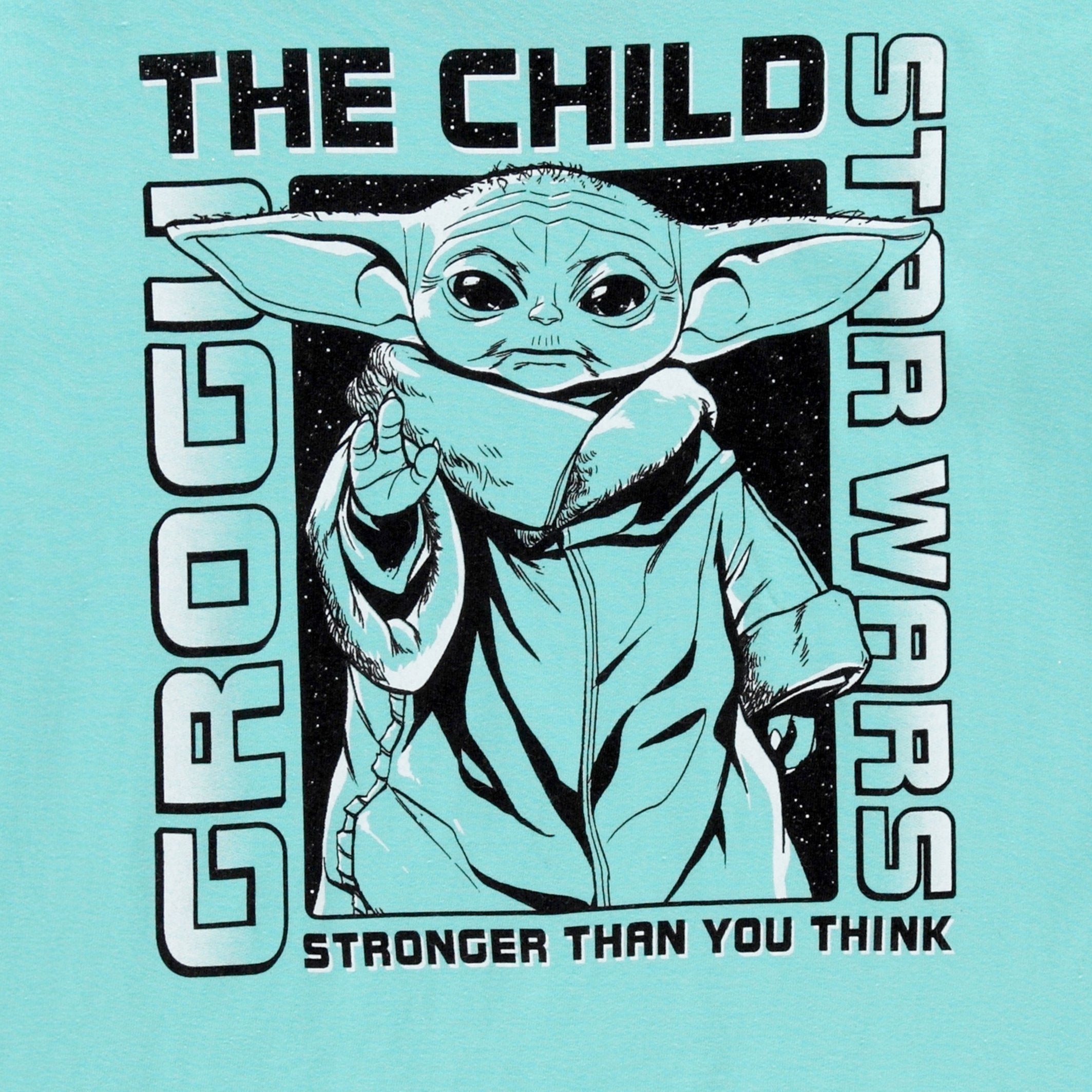 STAR WARS Boys Baby Yoda T-Shirt - Mandalorian The Child Boys Boys Short Sleeve T-Shirt- Air Brushed