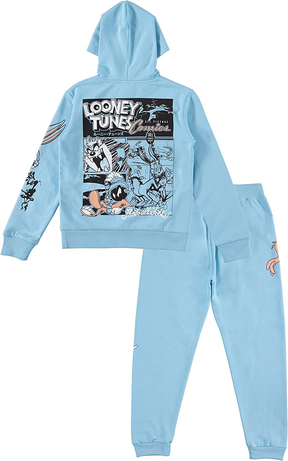 LOONEY TUNES Boys Hoodie and Jogger Pants 2-Piece Outfit Set- Boys Sizes 4-16