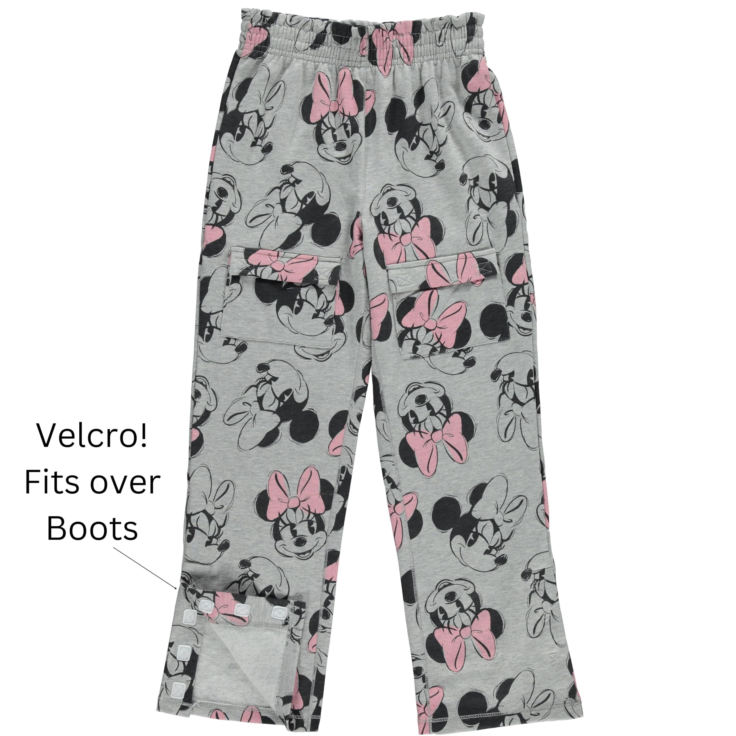 Disney Girls Minnie Mouse Adaptive Cargo Sweatpants, Little and Big Girls Sizes 4-16