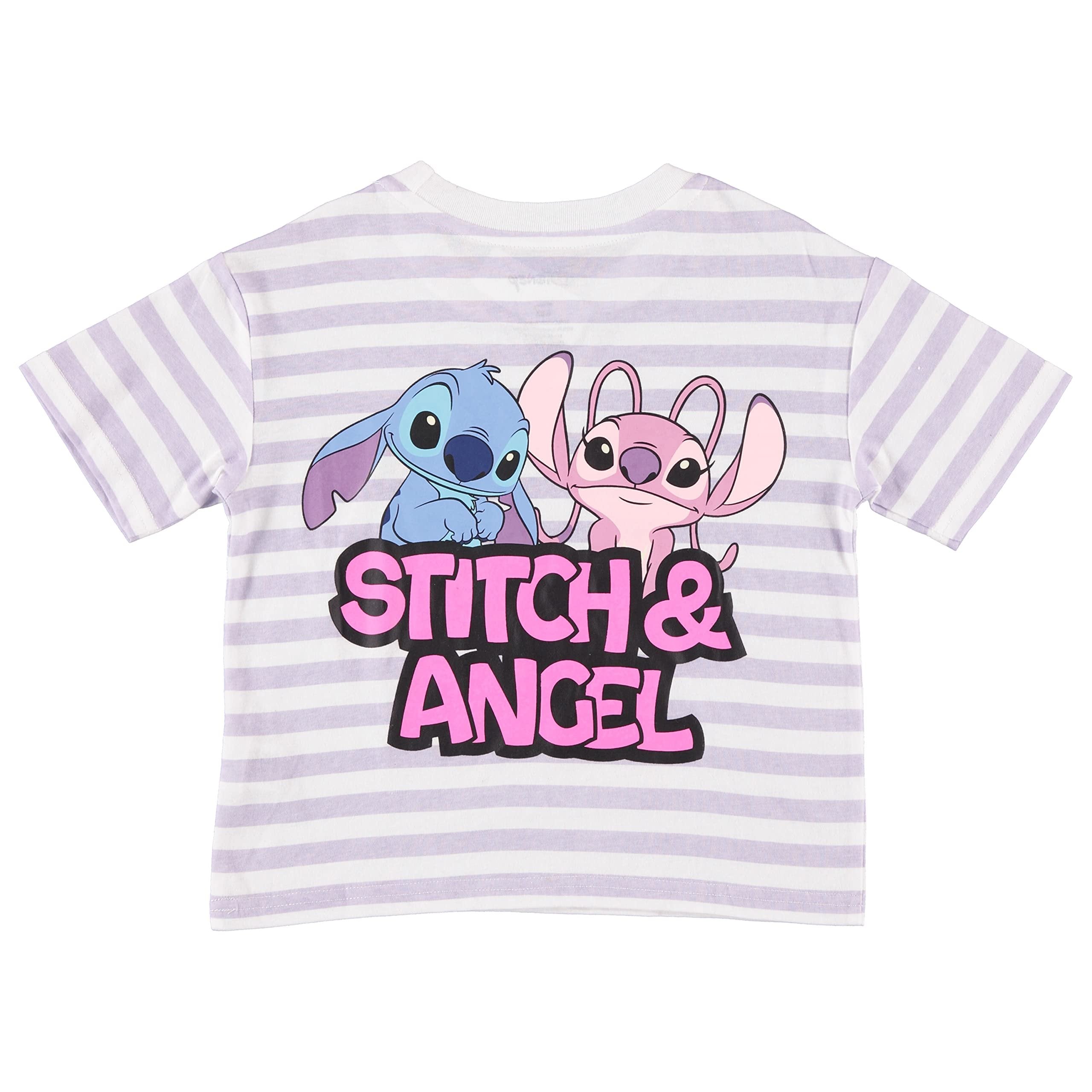 Disney Lilo and Stitch Girls Short Sleeve T-Shirt- Stitch Girls Tee Sizes 4-16