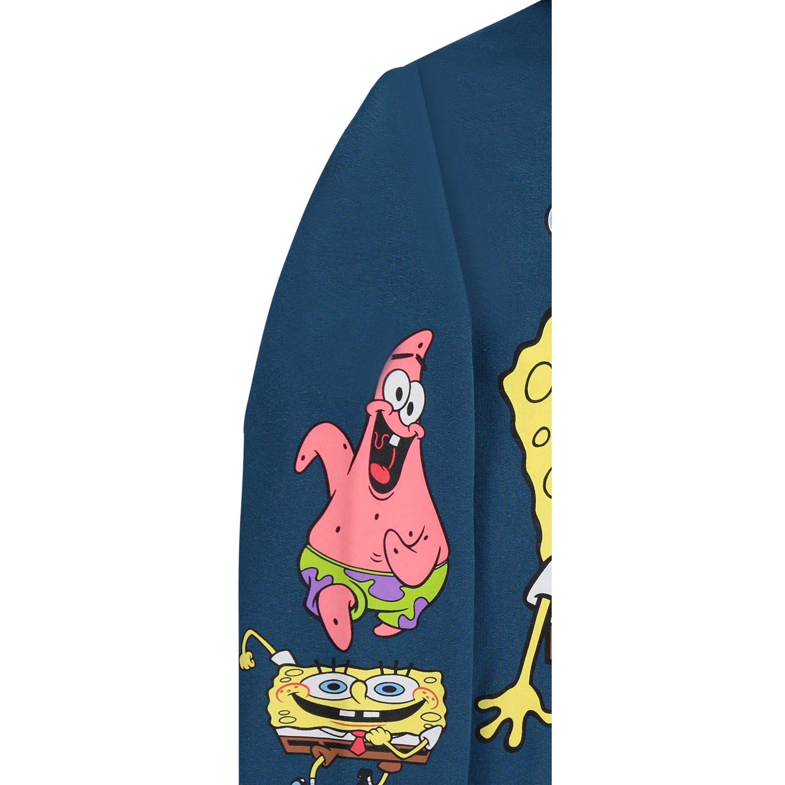 SpongeBob SquarePants Boys Pullover Hoodie - Little and Big Boys Sizes 4-20 Blue