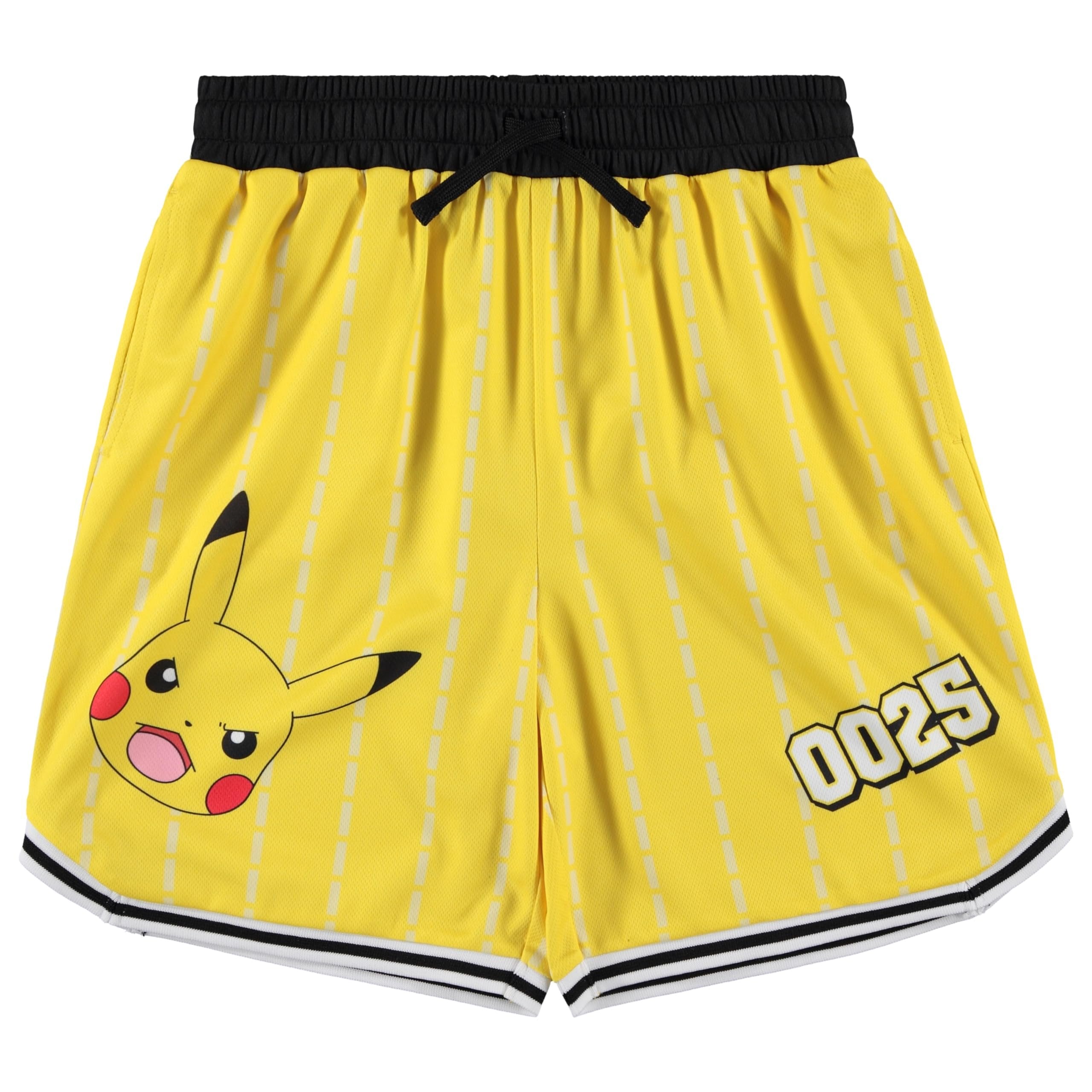 Pokemon Boys Basketball Jersey Set Pikachu Outfit Mesh Tank Top and Shorts Kids Athletic Set Sizes XS-XL