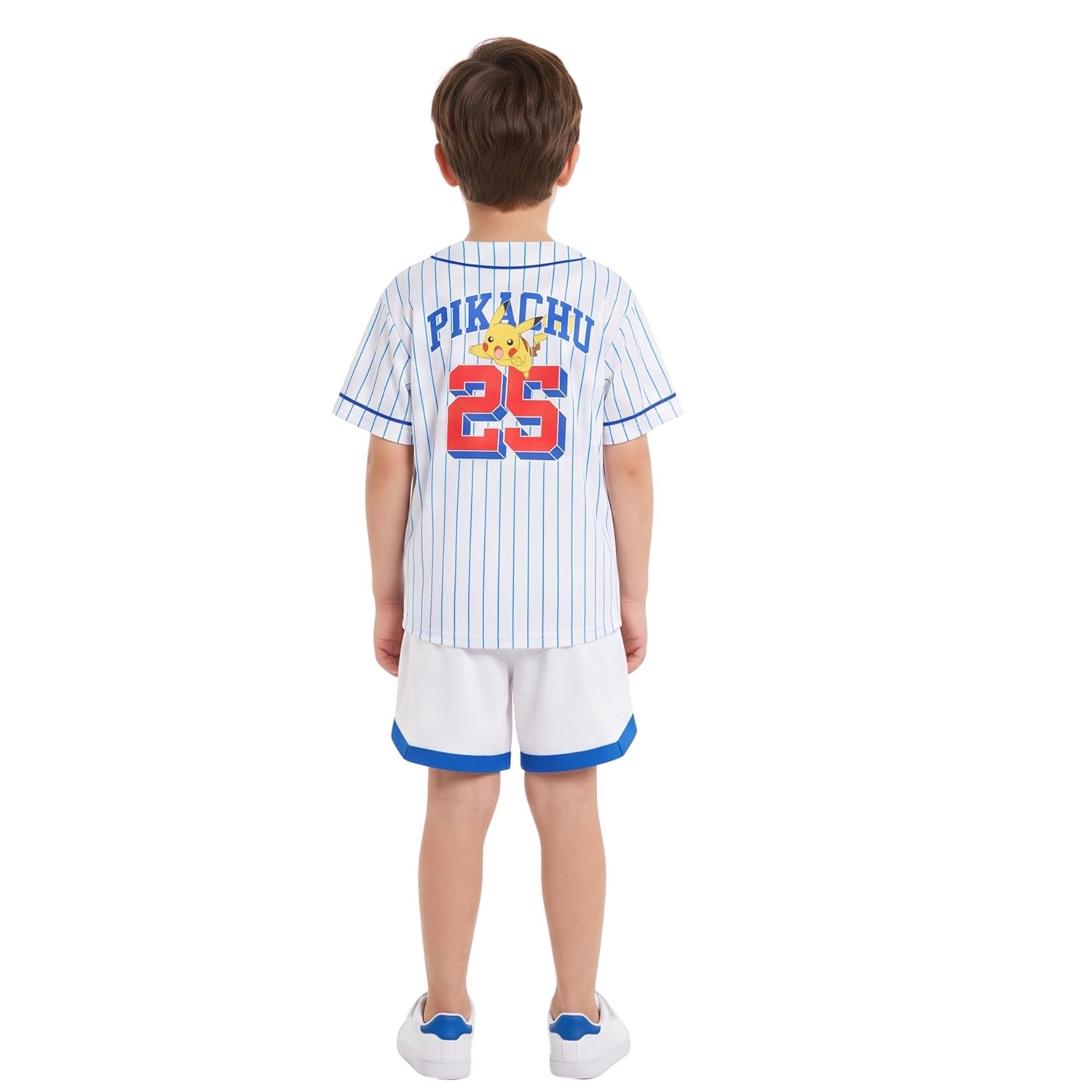 Pokemon Boys Baseball Jersey and Shorts Set, 2 Piece Outfit