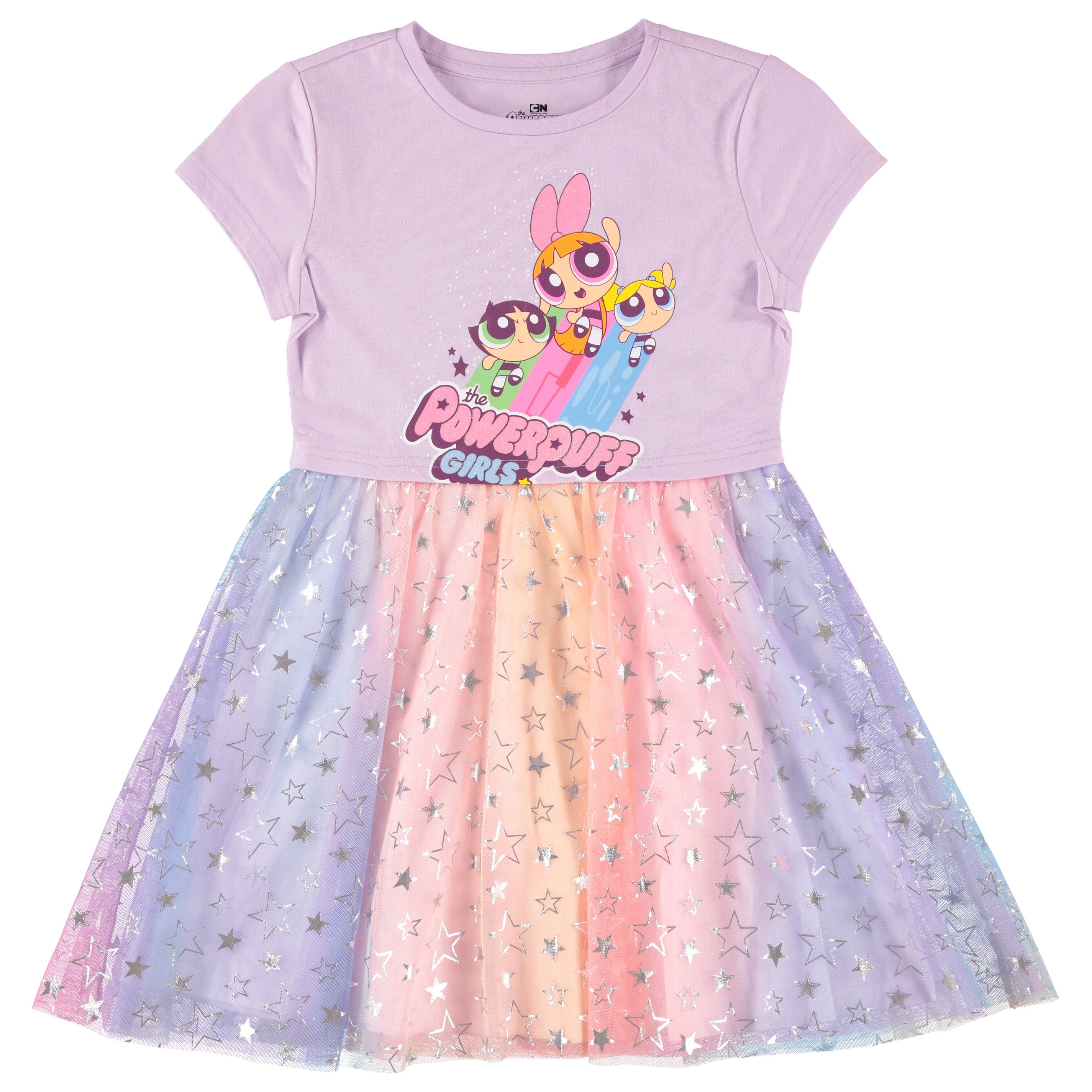 Powerpuff Girls Dress with Tulle Skirt- Powerpuff Tutu Dress - Sizes XS-XL (4-16)