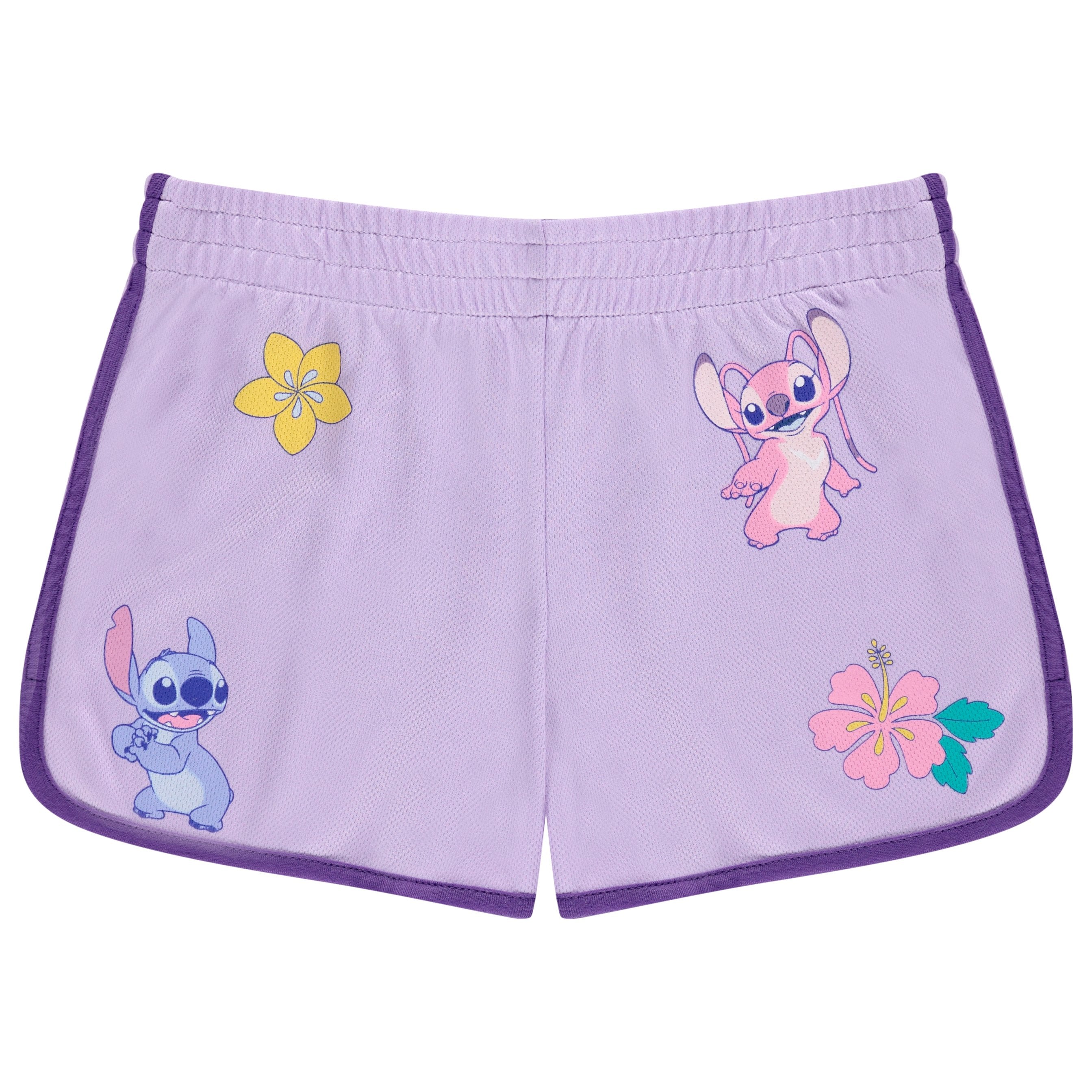 DISNEY Girls Lilo and Stitch Basketball Jersey Shirt and Shorts Set- Big Girls Sizes 7-16